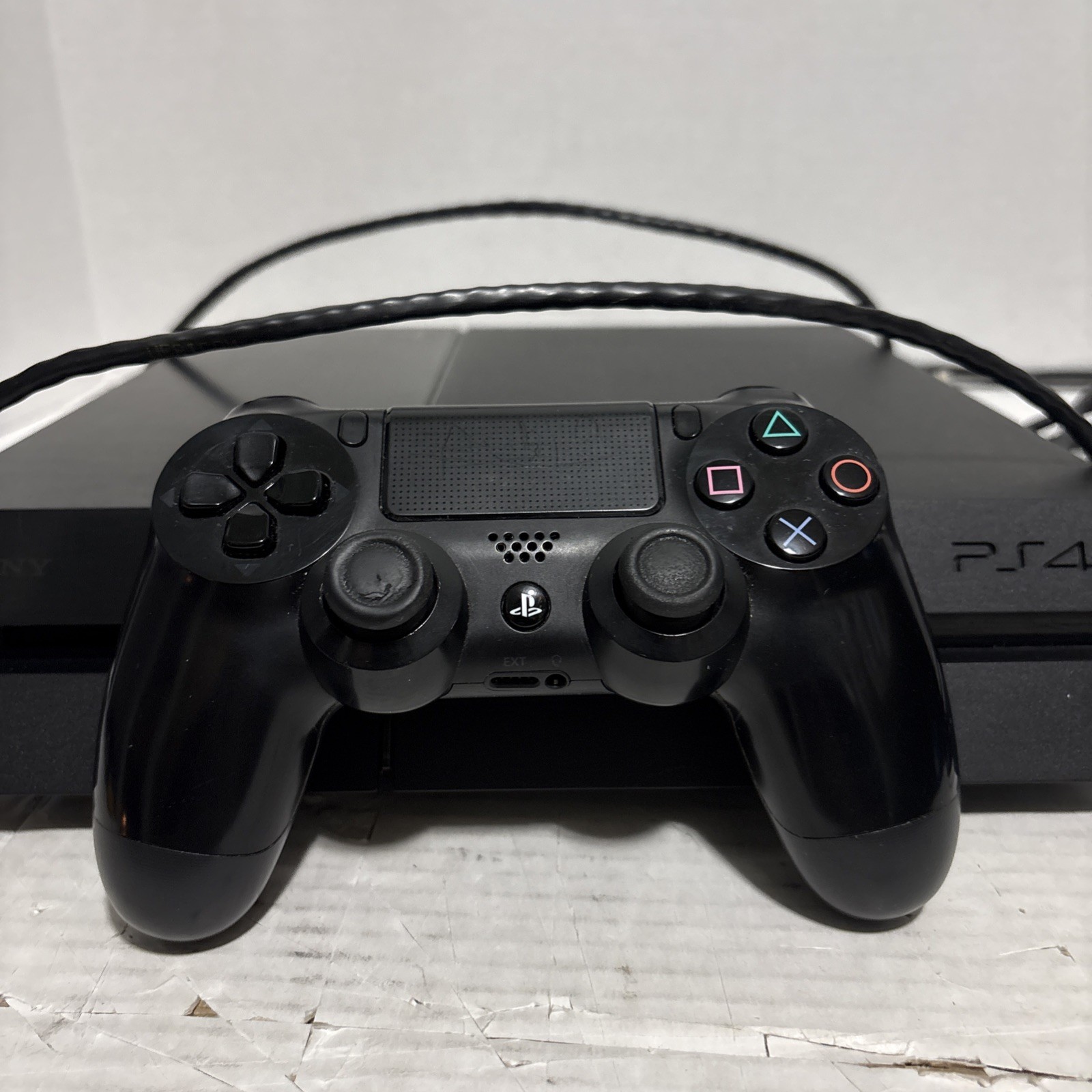 Sony PlayStation 4 500GB Console – Black w/ Controller & Cords (TESTED)