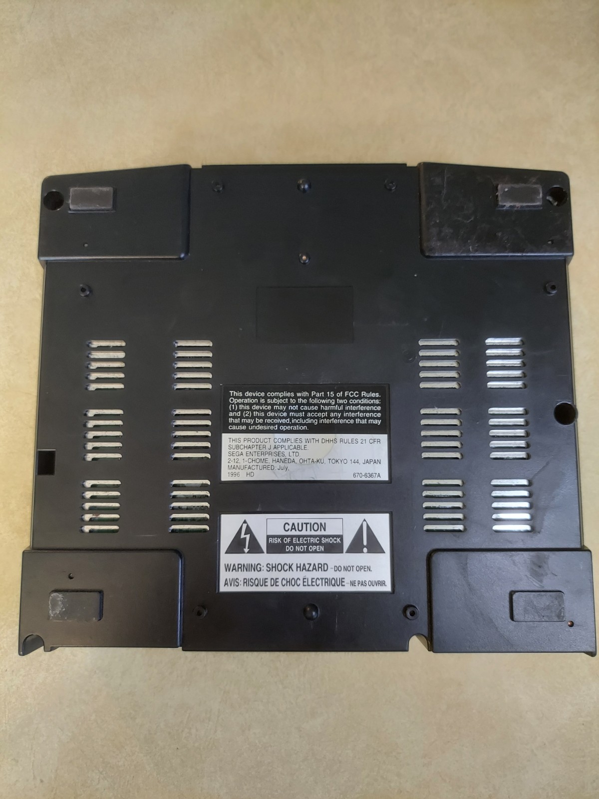 Sega Saturn Console Only Untested For Parts or Repair