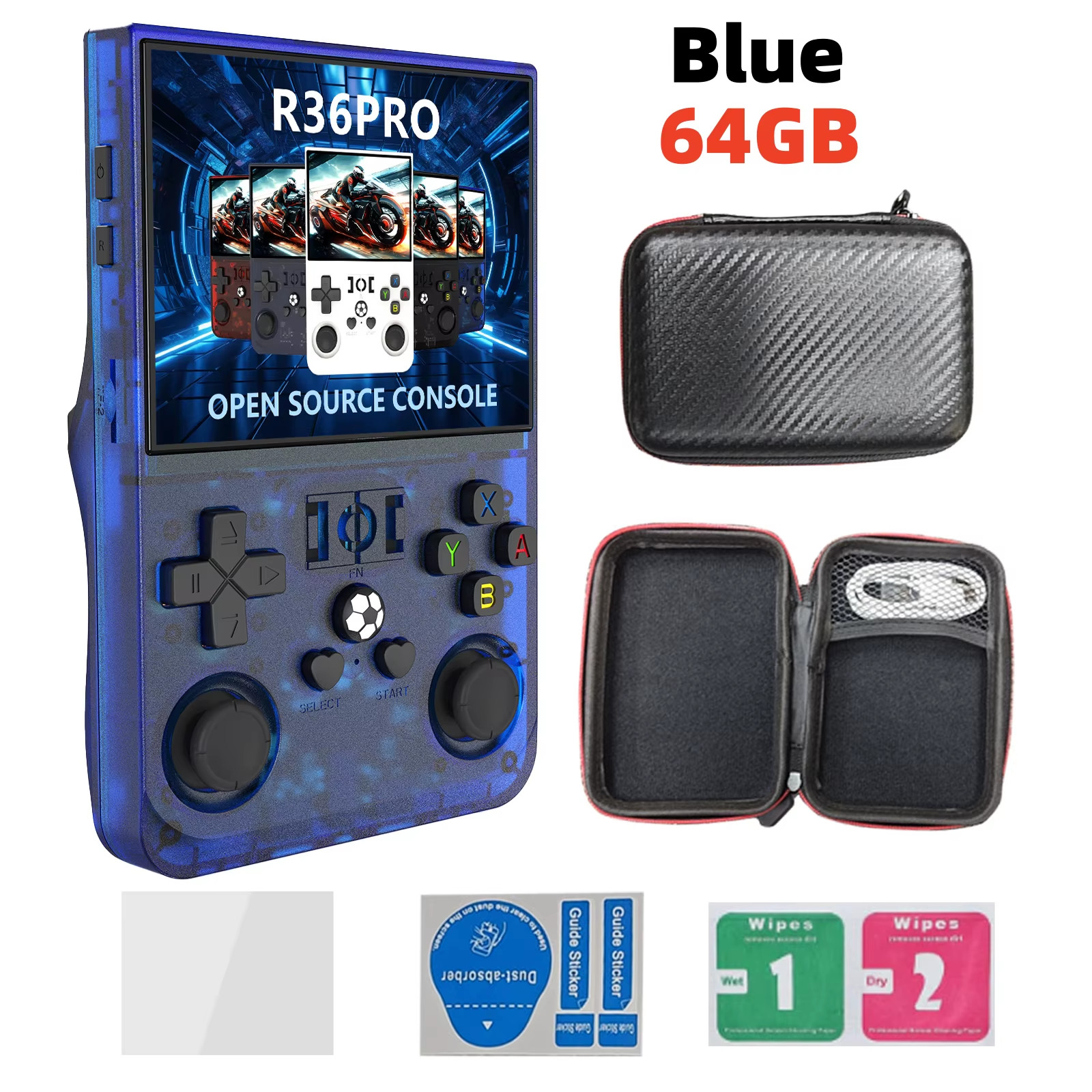 Open Source R36 PRO Retro Handheld Video Game Console Linux System 3.5 Inch IPS