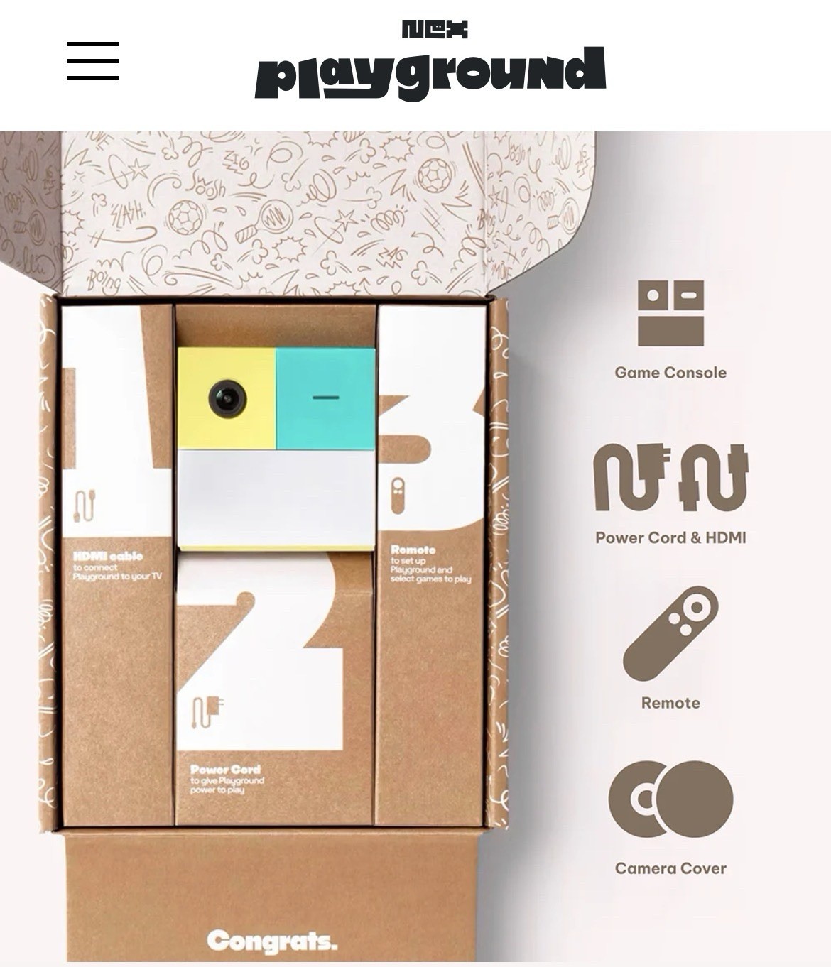 Nex Playground Motion Tracking KidSAFE COPPA Certified Home Console HDMI