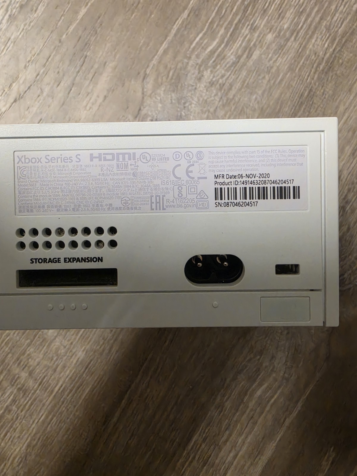 Microsoft Xbox Series S Digital White Edition 512GB 1883 Jus Console Used Tested