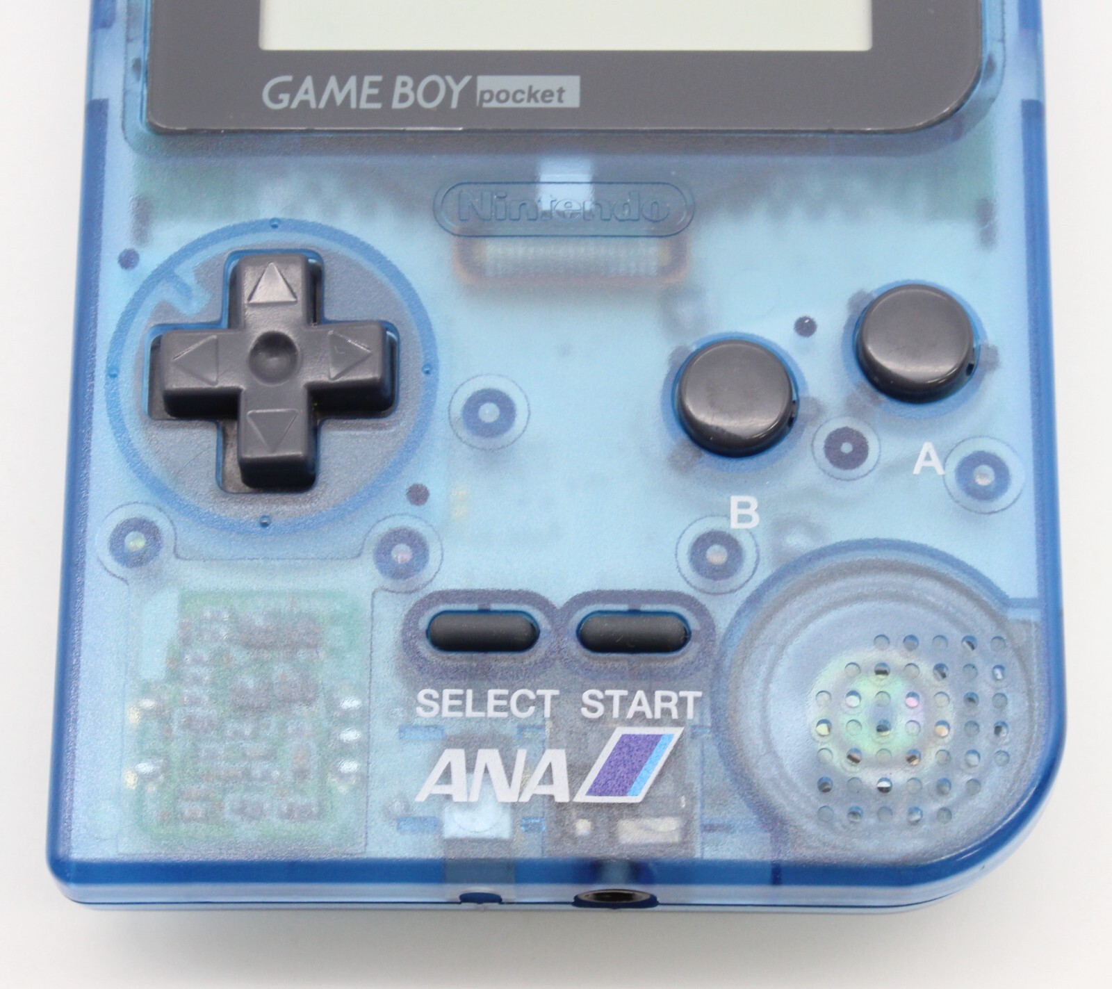 Nintendo Gameboy Pocket Console ANA Clear Blue Limited GBP Japan Tested 80