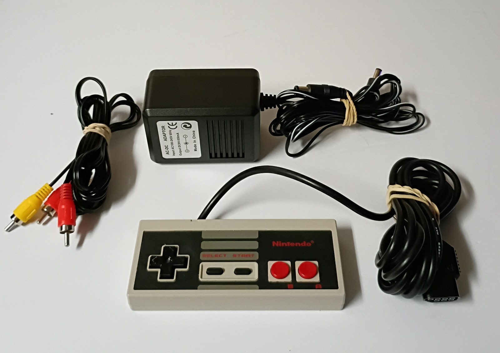 Nintendo NES with Control AV Cable power cord Ninja Turtles game, tested working