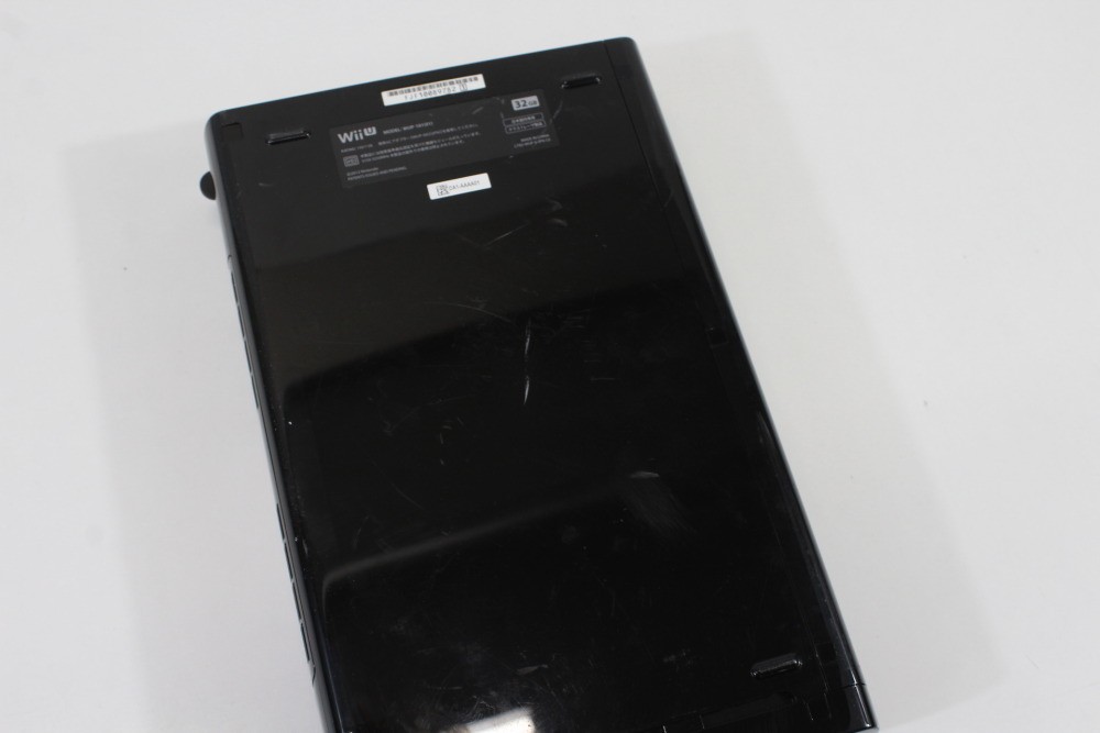 Nintendo Wii U Black Console 32GB AC Gamepad Stand Charger NTSC-J Japan TESTED 2