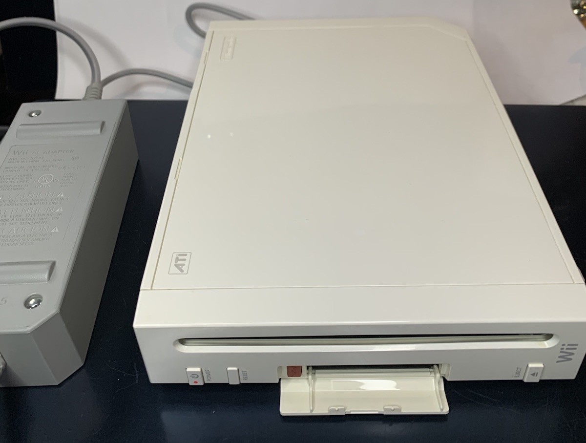 Nintendo Wii Console White RVL-001 (USA) Gamecube Port Power AV Cord 2006 Tested
