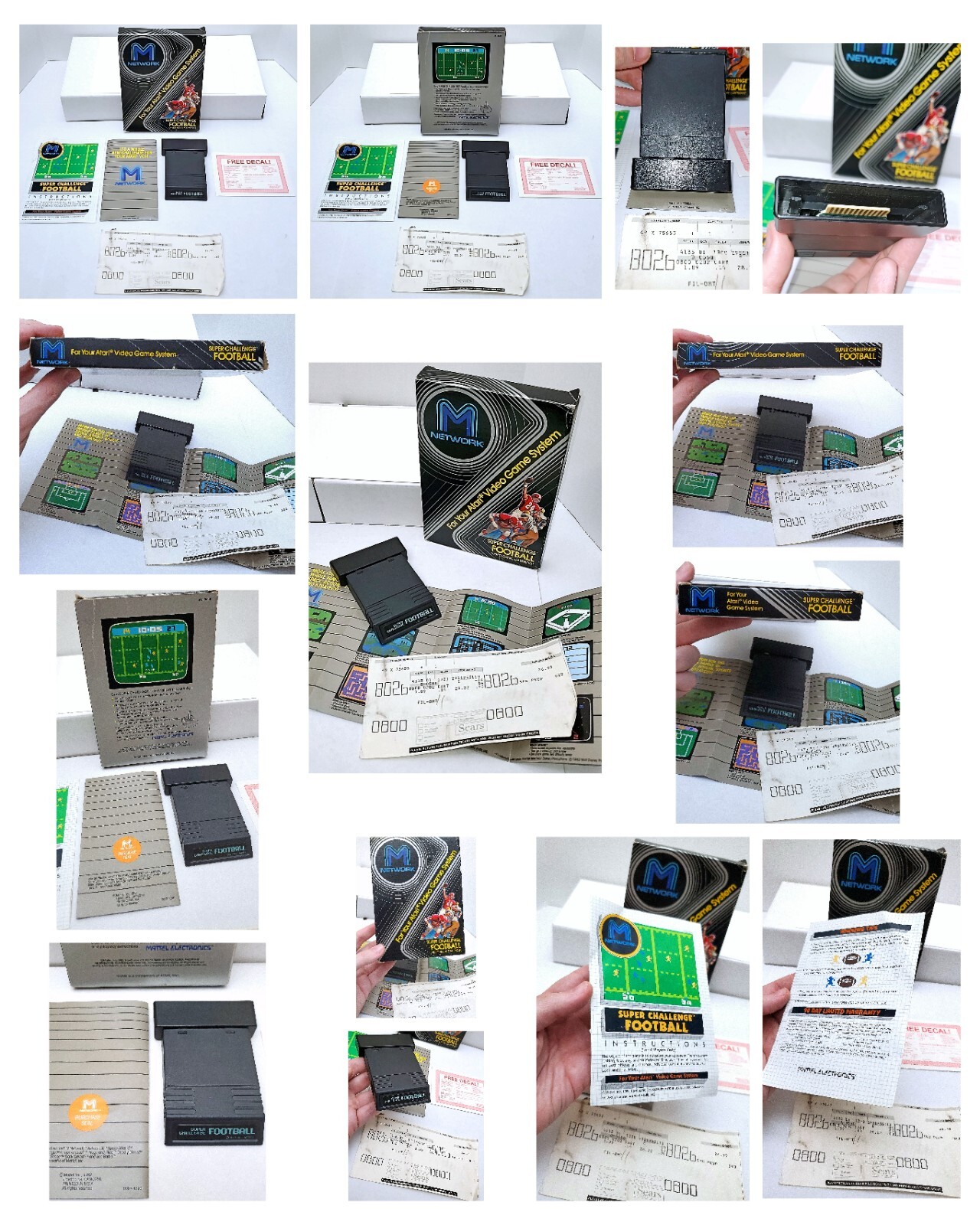 🕹️ $765 RARE 1983 Sears Video Arcade II Console +15 CIB ATARI 2600 GAMES 3 Tix
