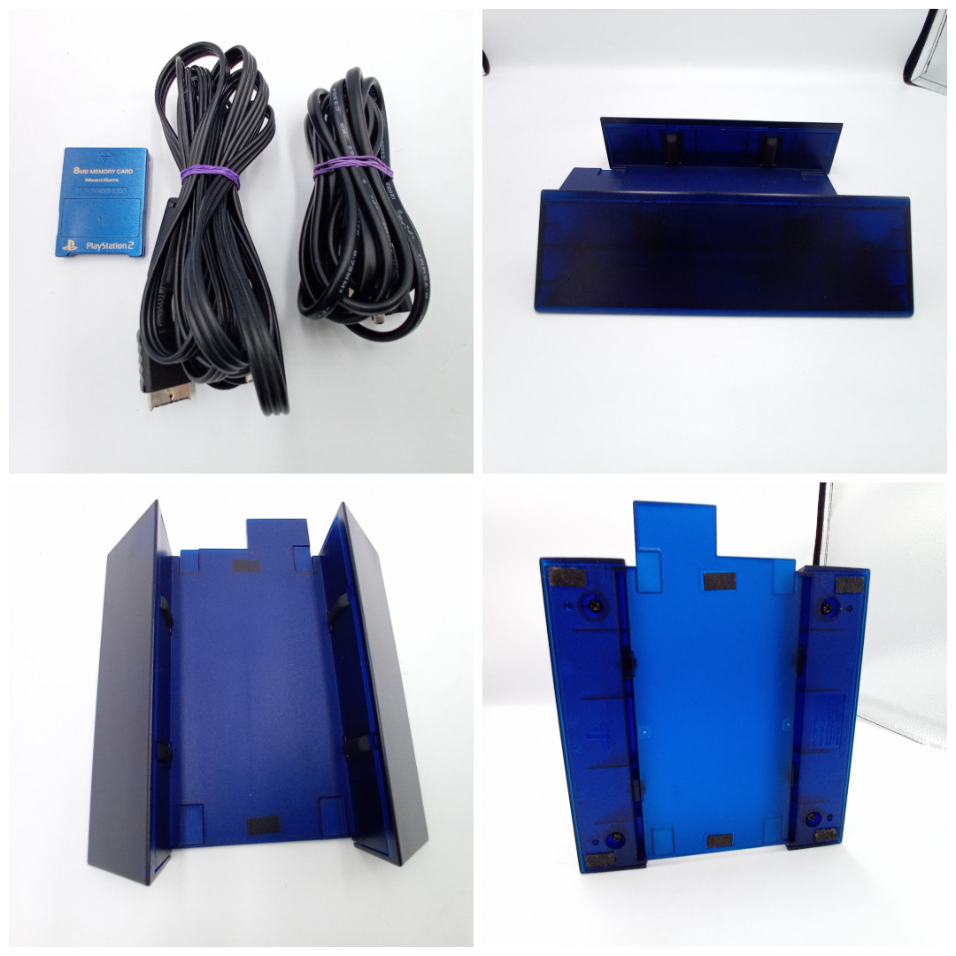 PlayStation 2 Console Midnight Blue SCPH-50000 Boxed HDD Stand Japanese Tested
