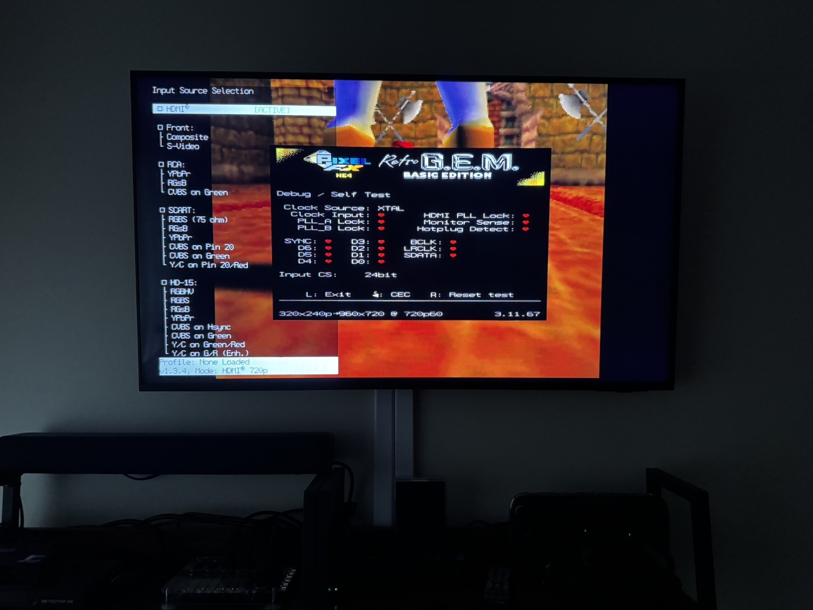 Nintendo 64 HDMI PixelFX Retro Gem-Full Recap PSU+PCB-Expansion Pak-New Shell++
