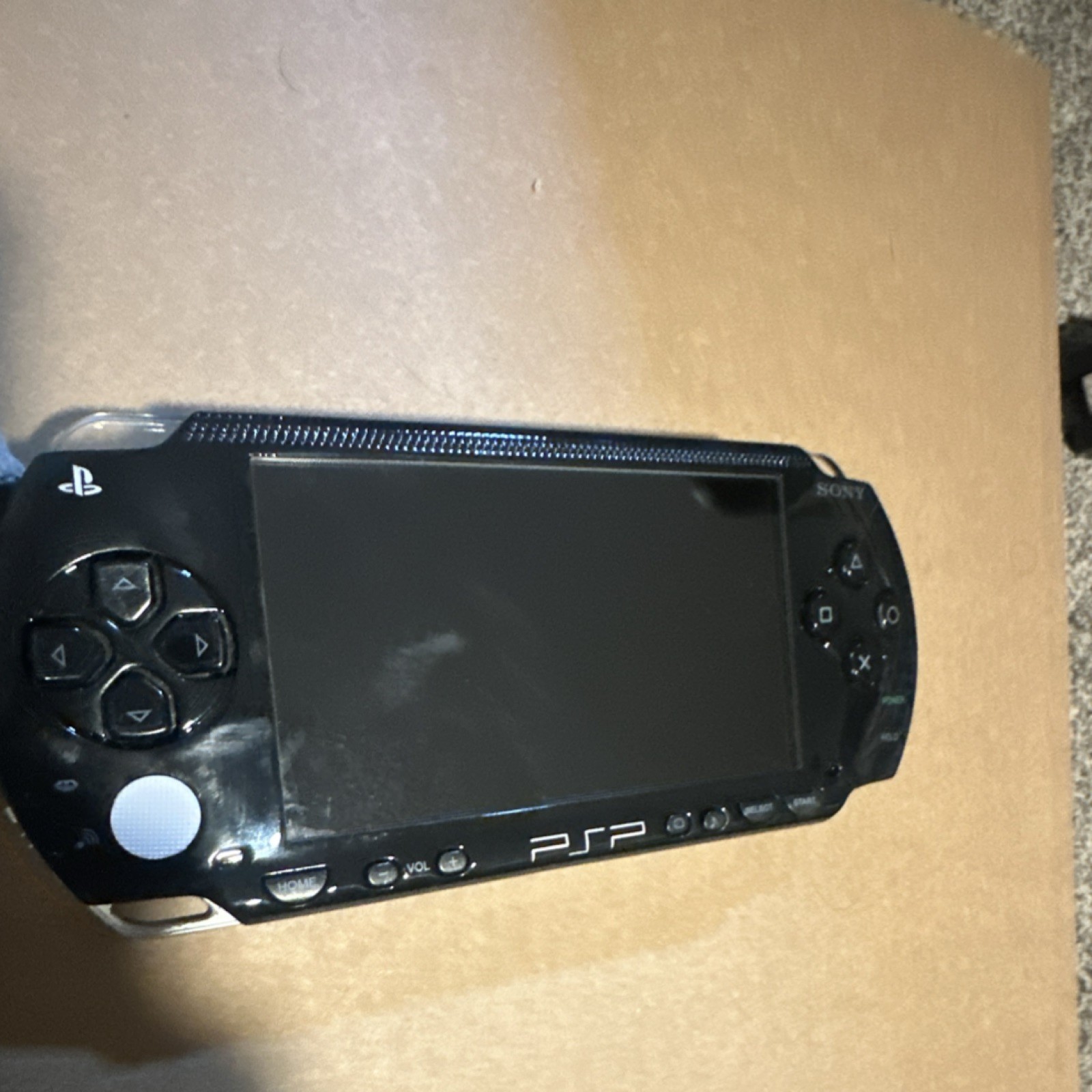Sony PSP-1001 black console with charger WORKS 100%