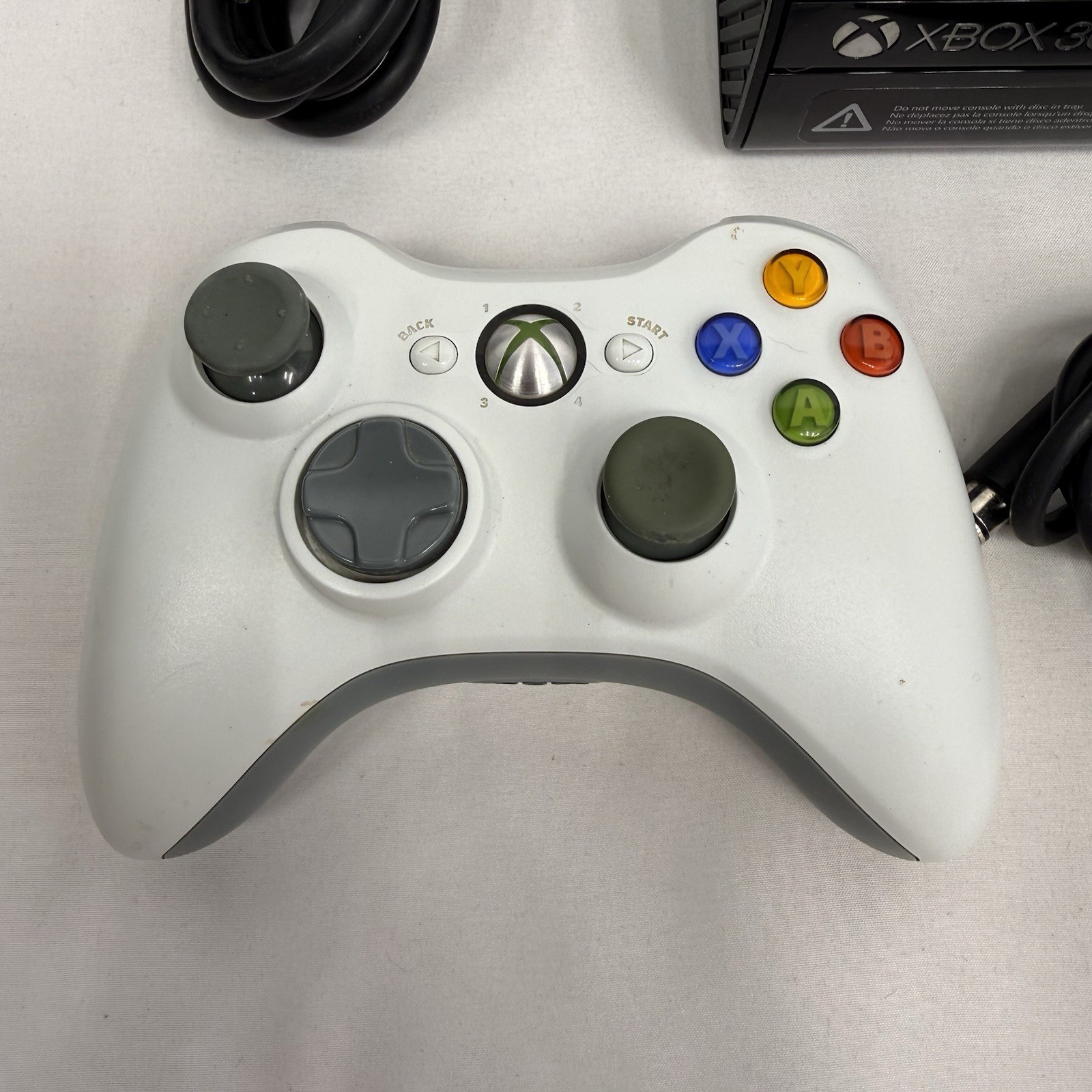 Microsoft Xbox 360 E Console – 250 GB – Model 1538 w/ OEM Controller & Cables
