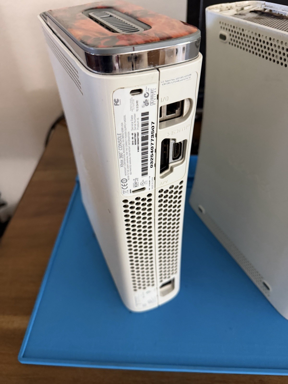 Lot of 2 Microsoft Xbox 360 Consoles Matte White