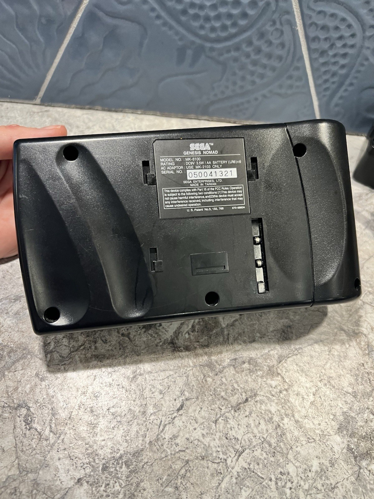 Sega Genesis Nomad Handheld Console MK-6100 w/ OEM Power Adapter Tested Working