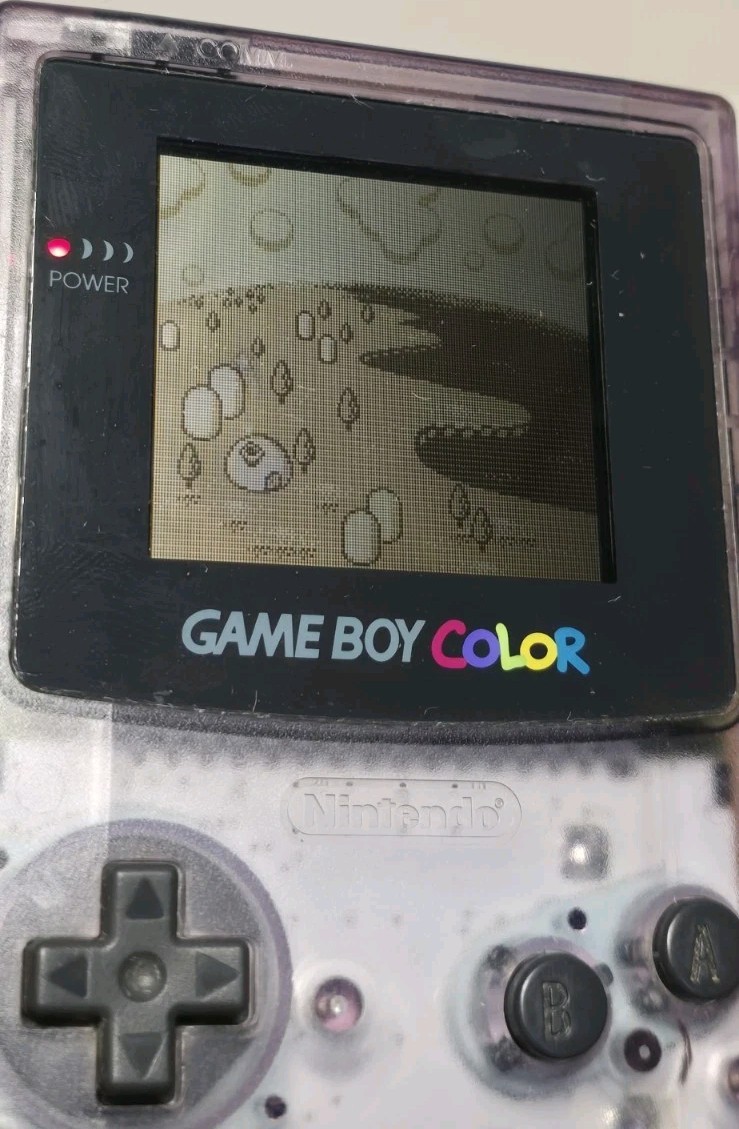 Game Boy Color Atomic Purple Handheld System Bundle Kirby’s Star Stacker Tested