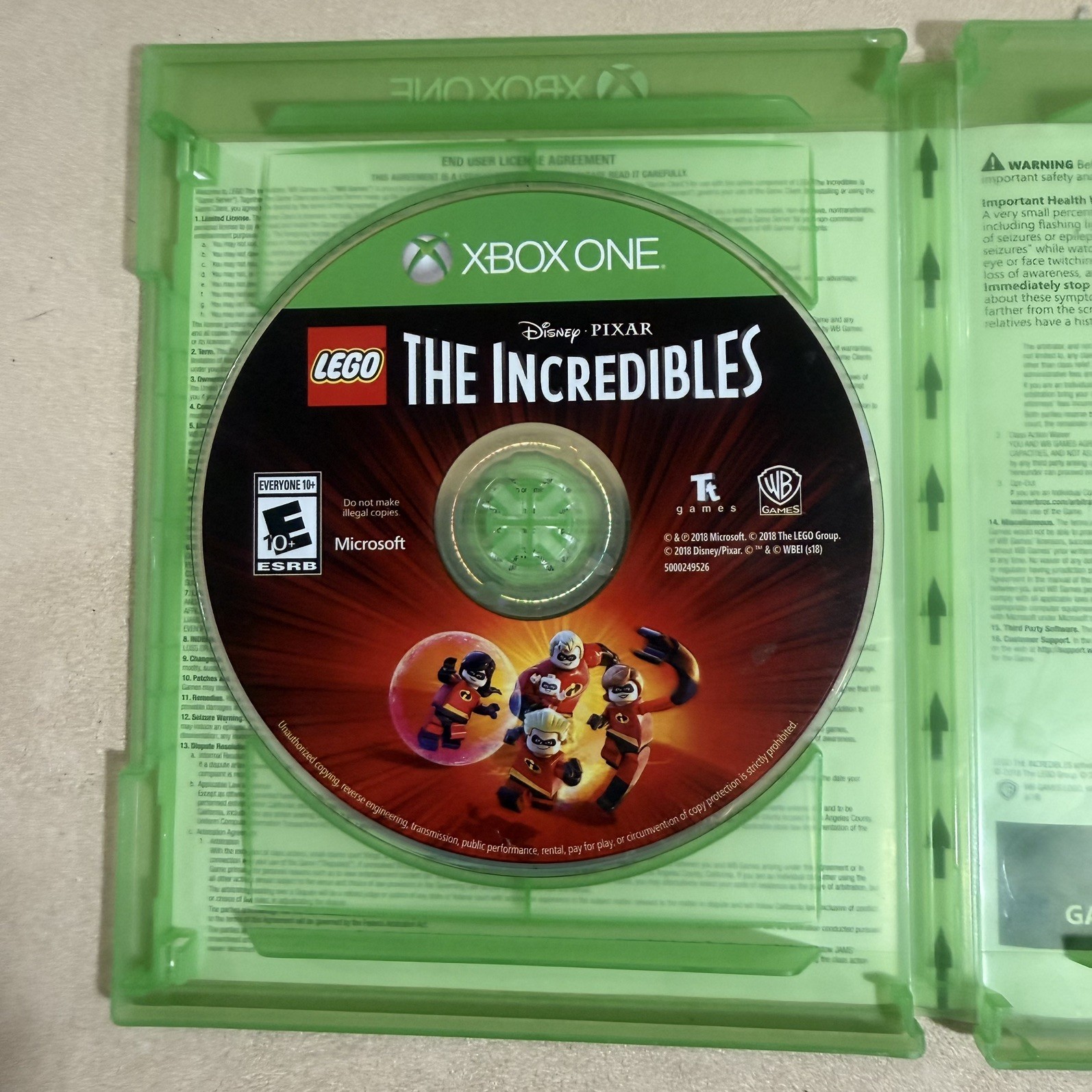Works! Microsoft Xbox One Console LEGO The Incredibles Game Controller & Cables