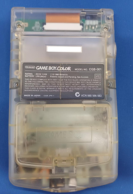 Nintendo Game Boy Color GBC Clear Console From Japan Tested