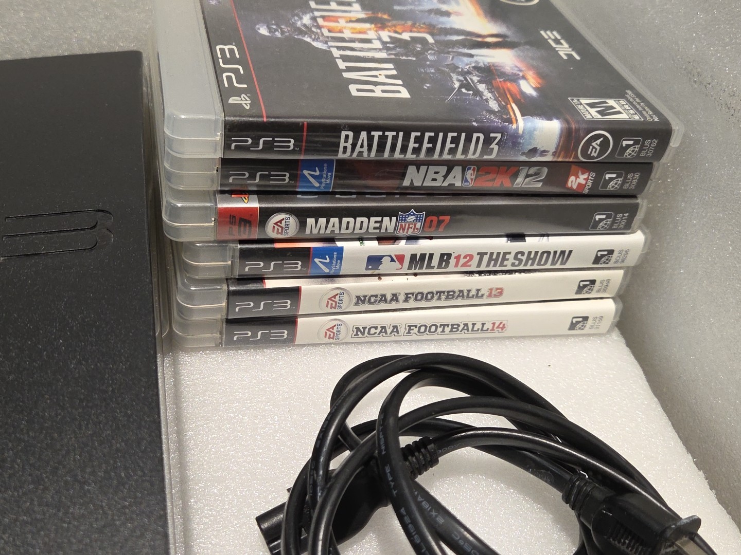 Sony PlayStation 3 PS3 2001A Console W/2 Controllers Cords 15 Games Tested