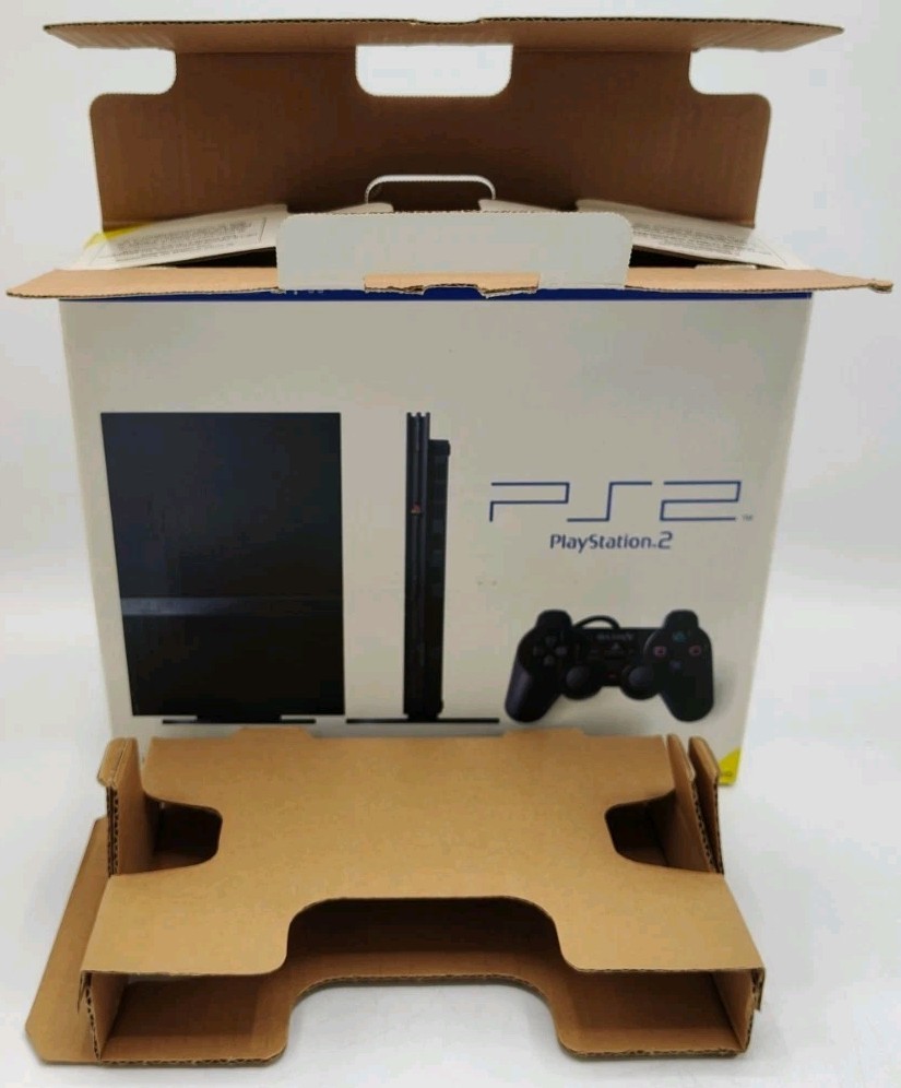 Sony Playstation 2 Console Slim SCPH-77001 Box ONLY + Cardboard + Case Protector