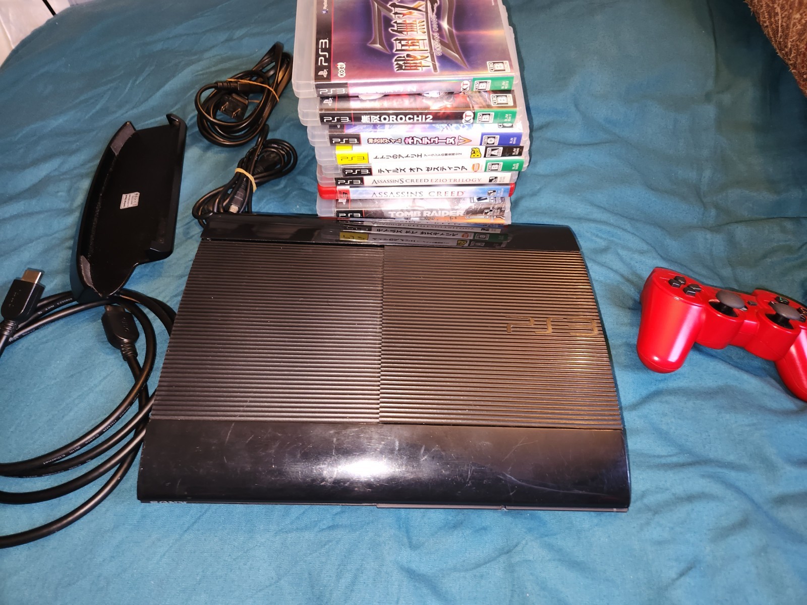 Sony Ps3 PlayStation 3 250GB Super Slim Console Bundle X10 Games 💯🎮