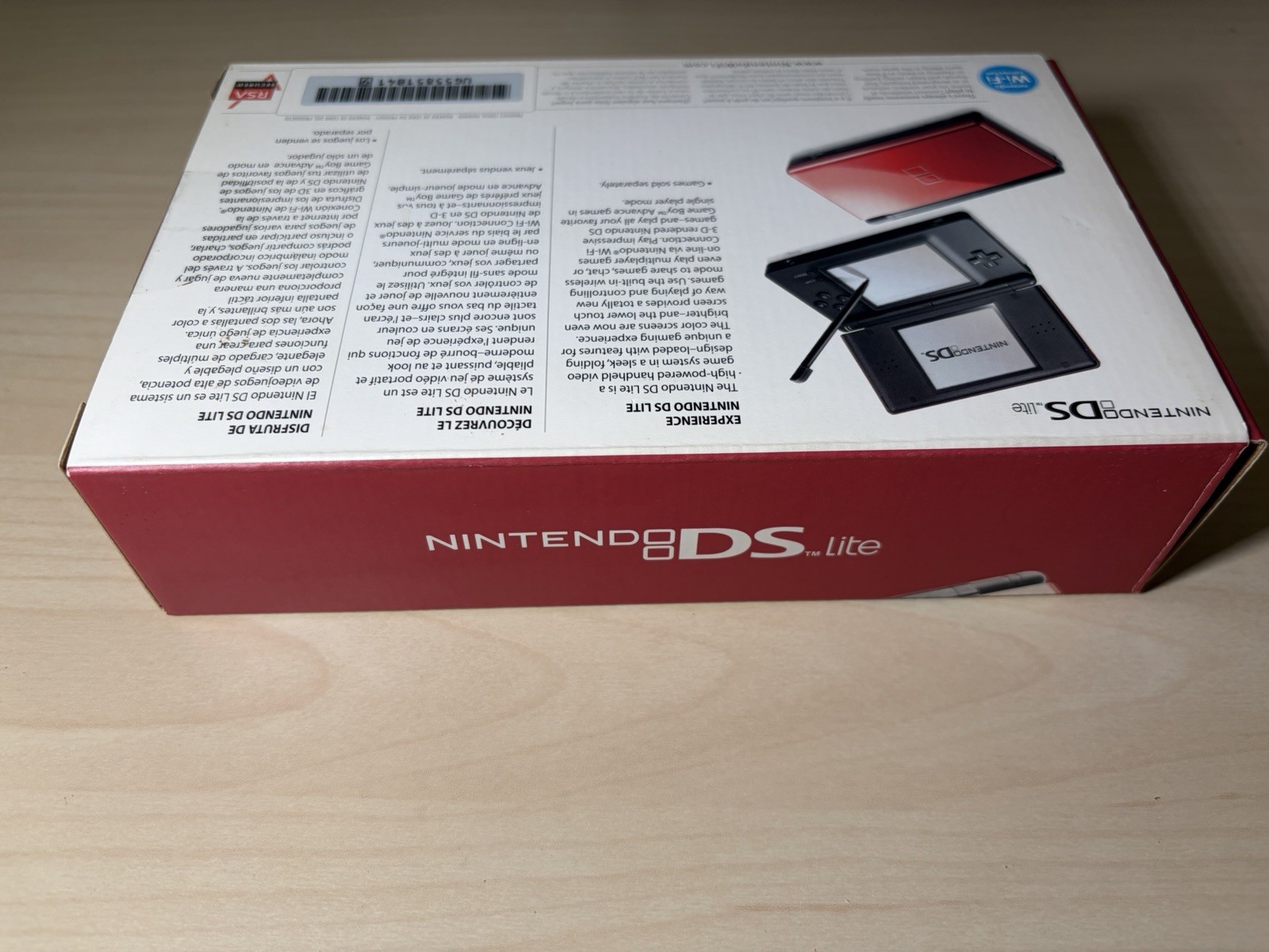 Mint Box – Nintendo DS Lite – Crimson Red Black – Console – Complete – Very Good