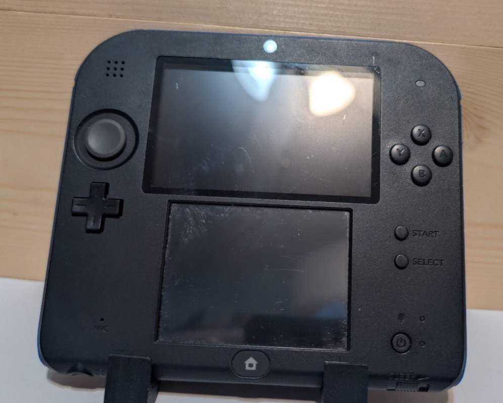 Nintendo 2DS Blue/Black US Version W/SD & Cable *Tested*