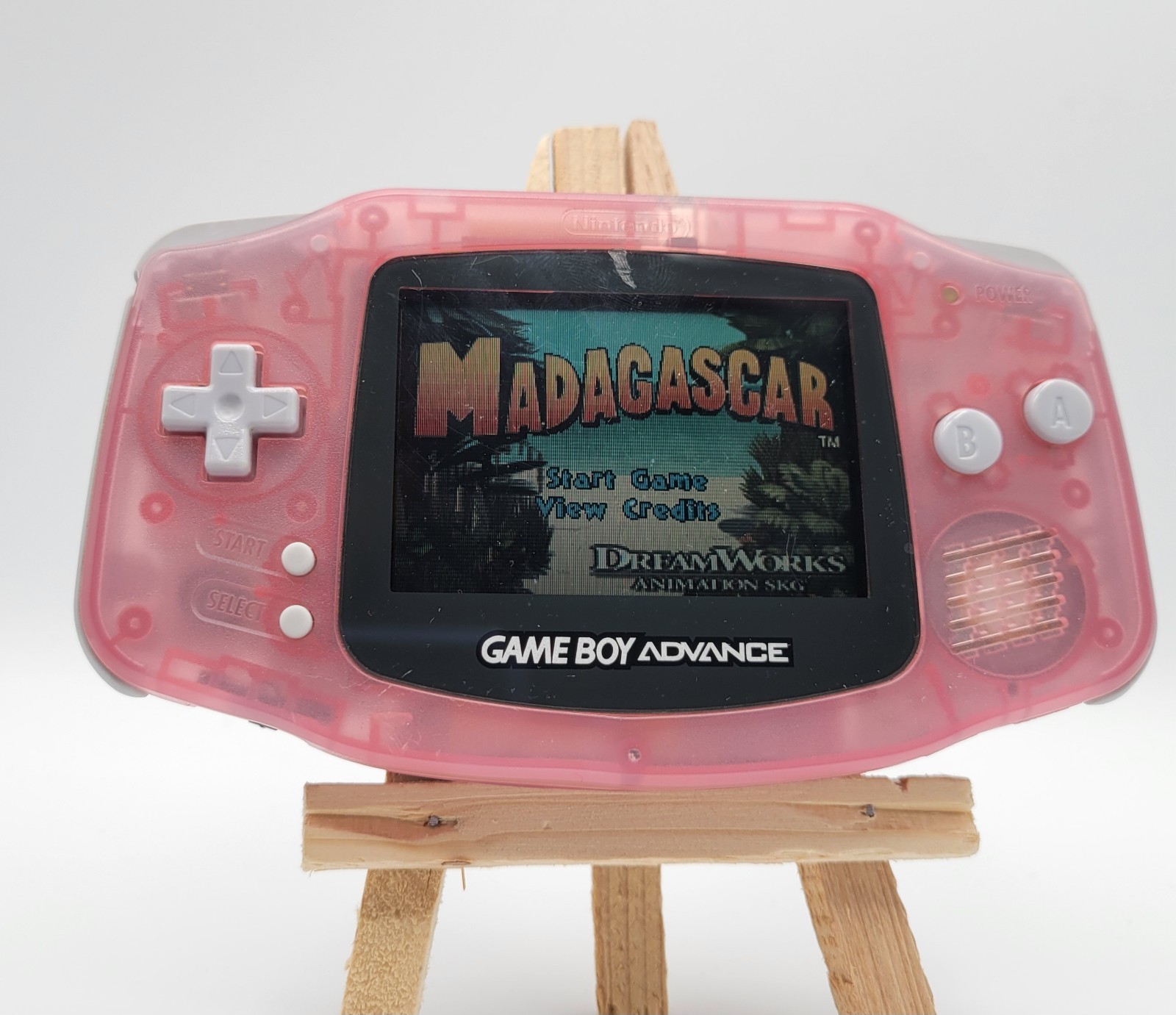Nintendo Game Boy Advance Pink Console Bundle 5 Games & GBA Cartridge Cases