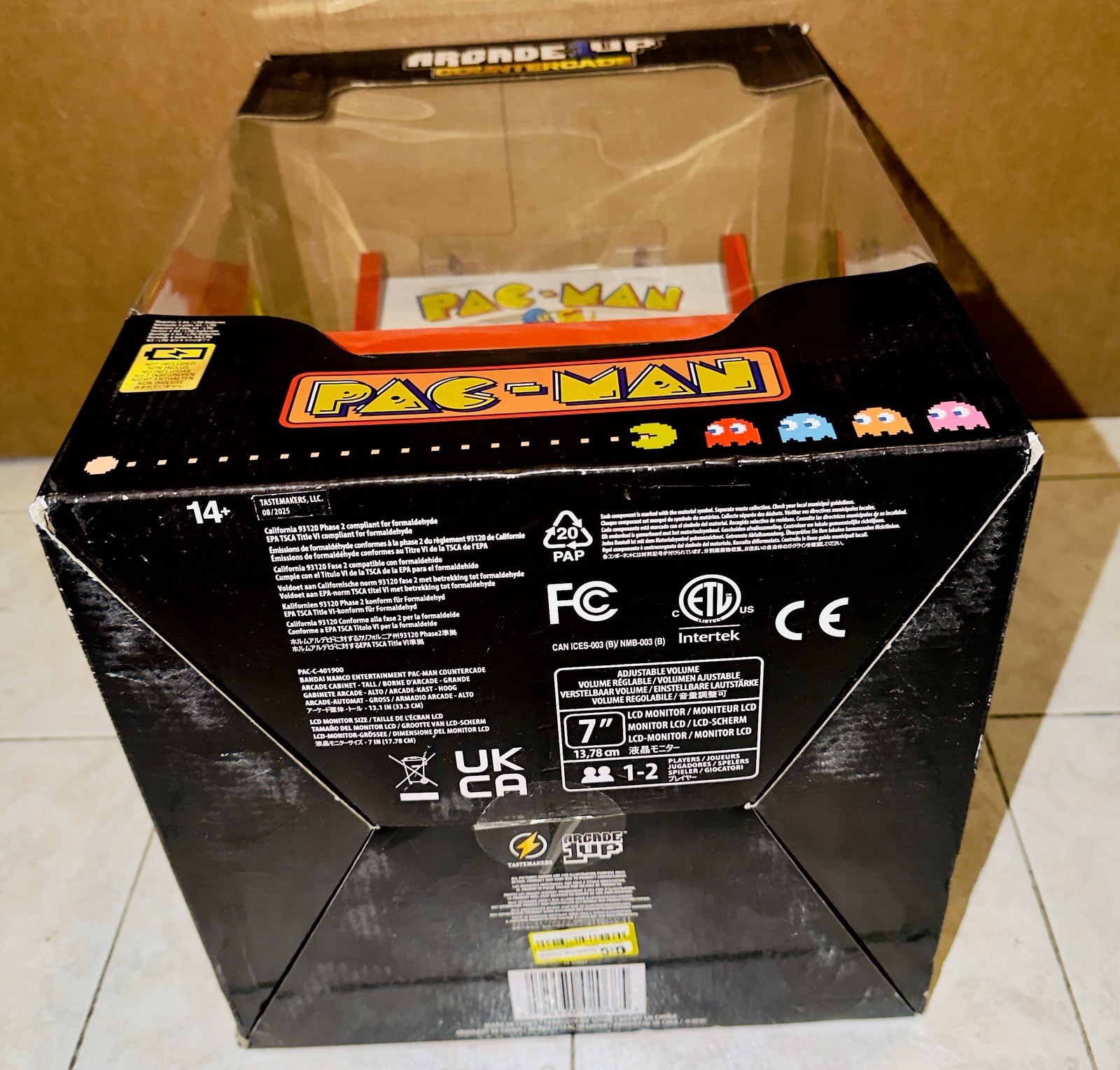 Arcade1Up Countercade – PAC-MAN – With Original Box – SEE PHOTOS