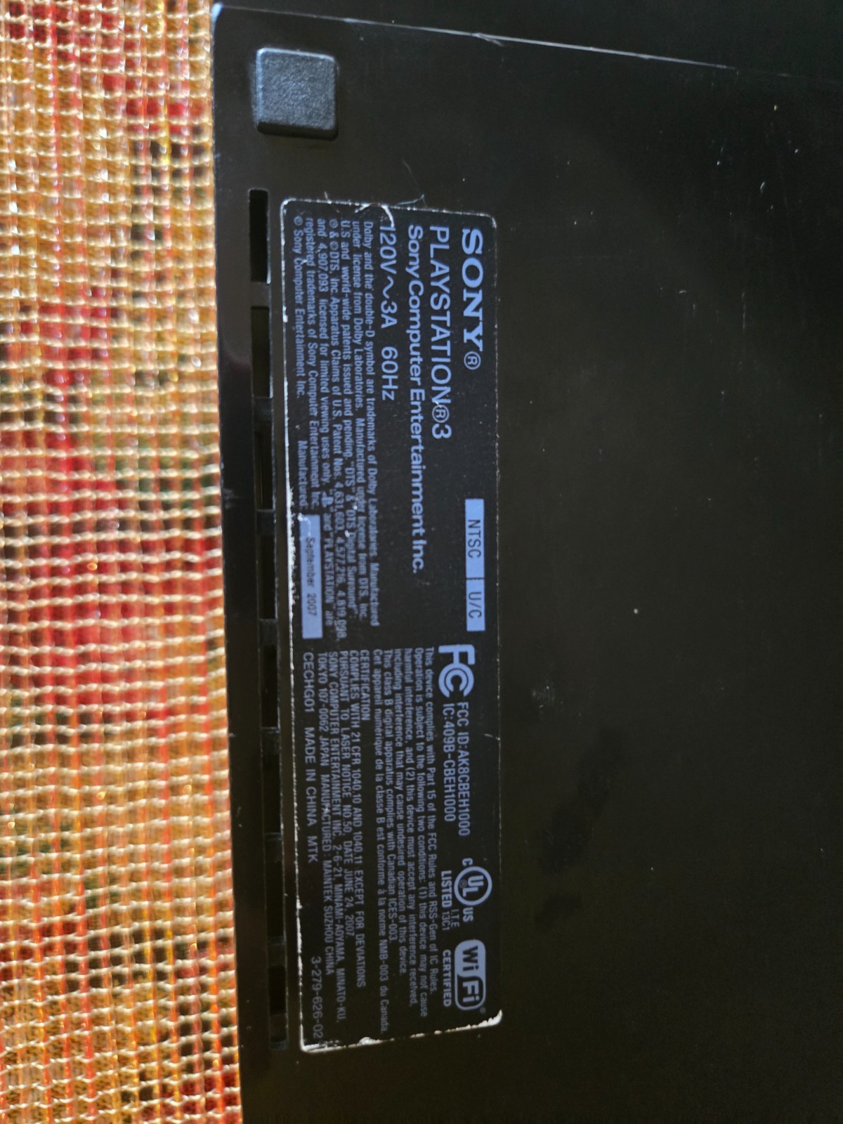 Sony PlayStation 3 Fat 40GB PS3 Console CECHG01 With OEM Controller TESTED