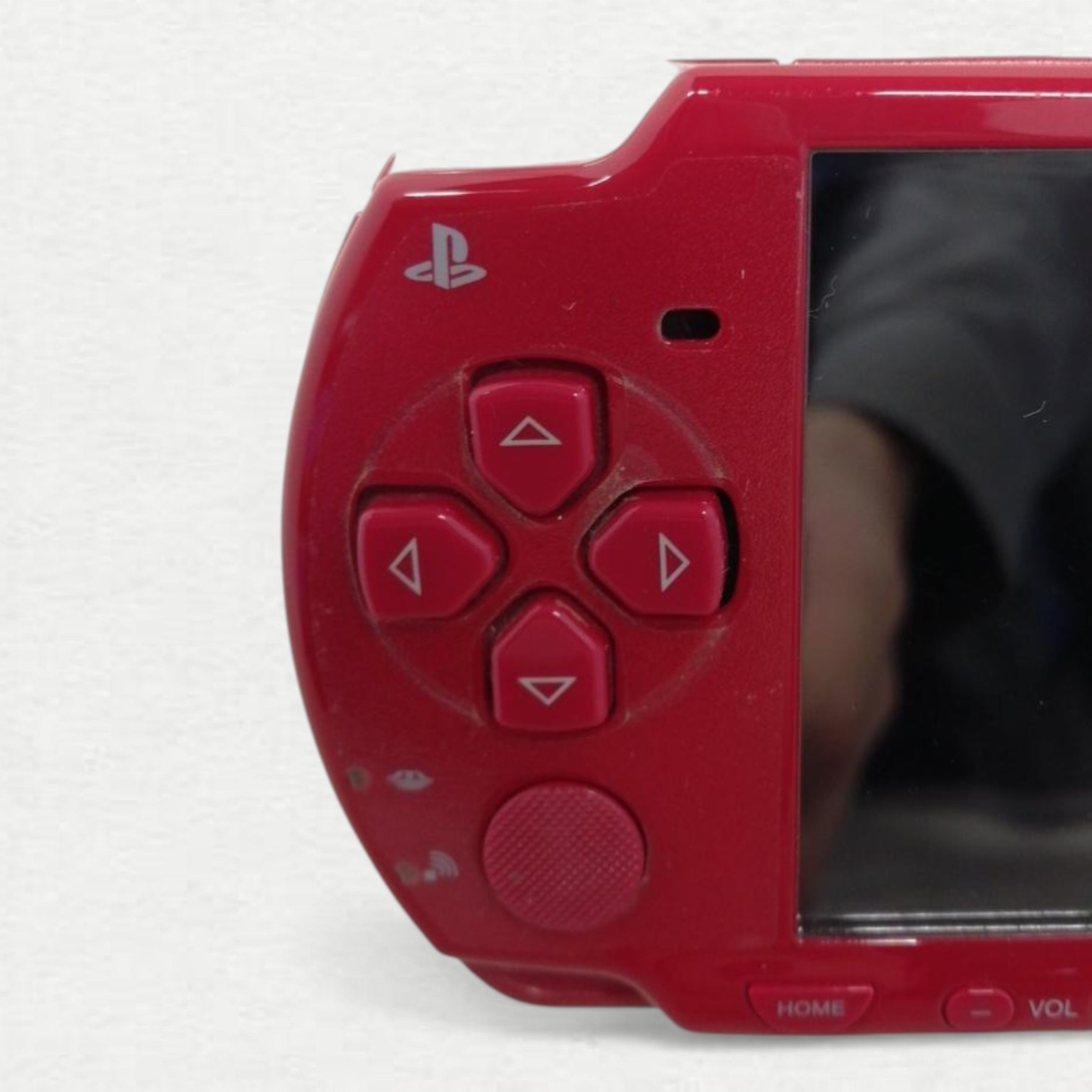 Sony PSPJ-20001 Handheld System Headphone Jack Console Wi-Fi Capability Deep Red