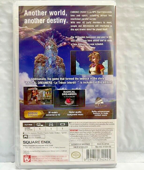 Chrono Cross The Radical Dreamers Edition Switch Brand New Game Special (2022)