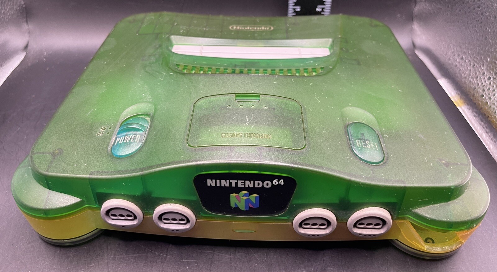Nintendo Japan Nintendo 64 Clear Blue/Green Console NUS-001 (JPN) W/Controller