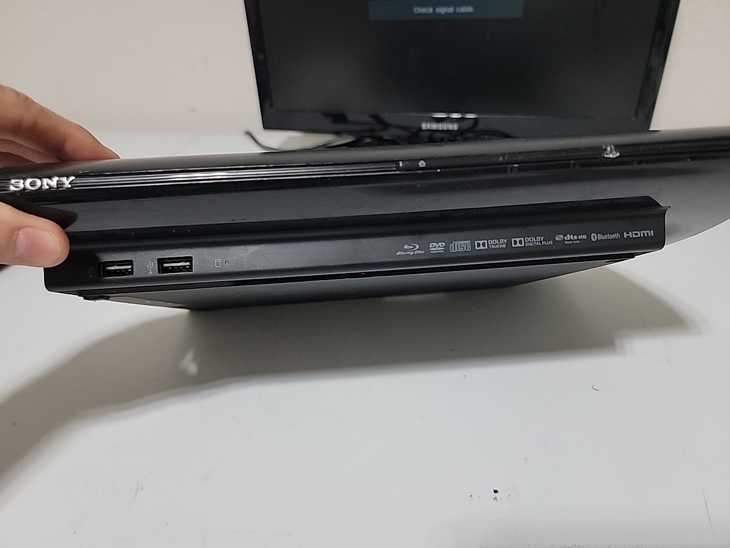 Sony PS3 Super Slim CECH-4001B Console 250GB FOR PARTS/REPAIR SOLD AS IS