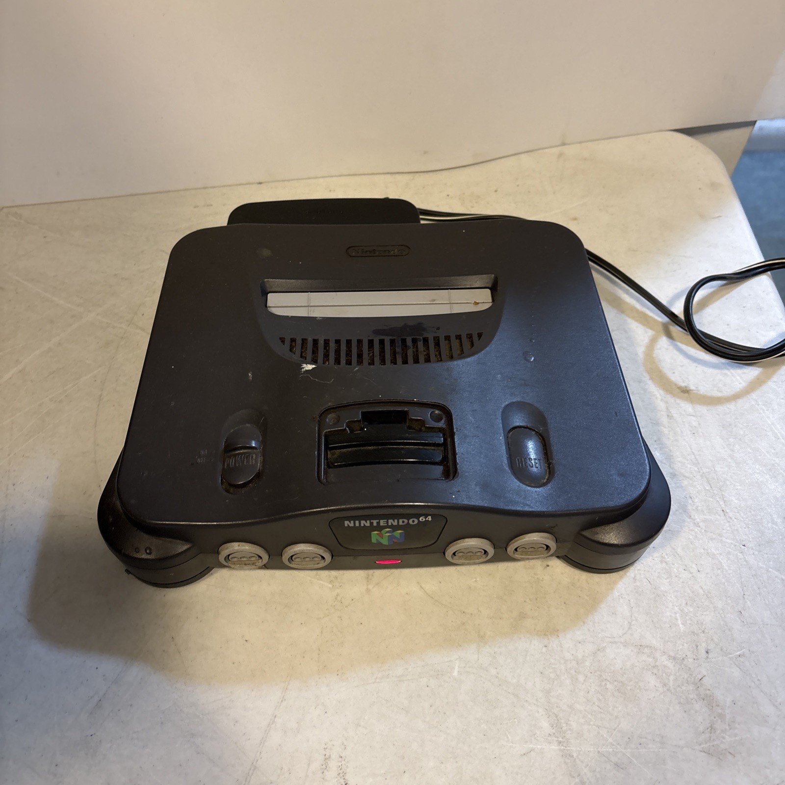 Nintendo 64 System – Home Console – Charcoal Gray – POWER CORD ONLY – TESTED!
