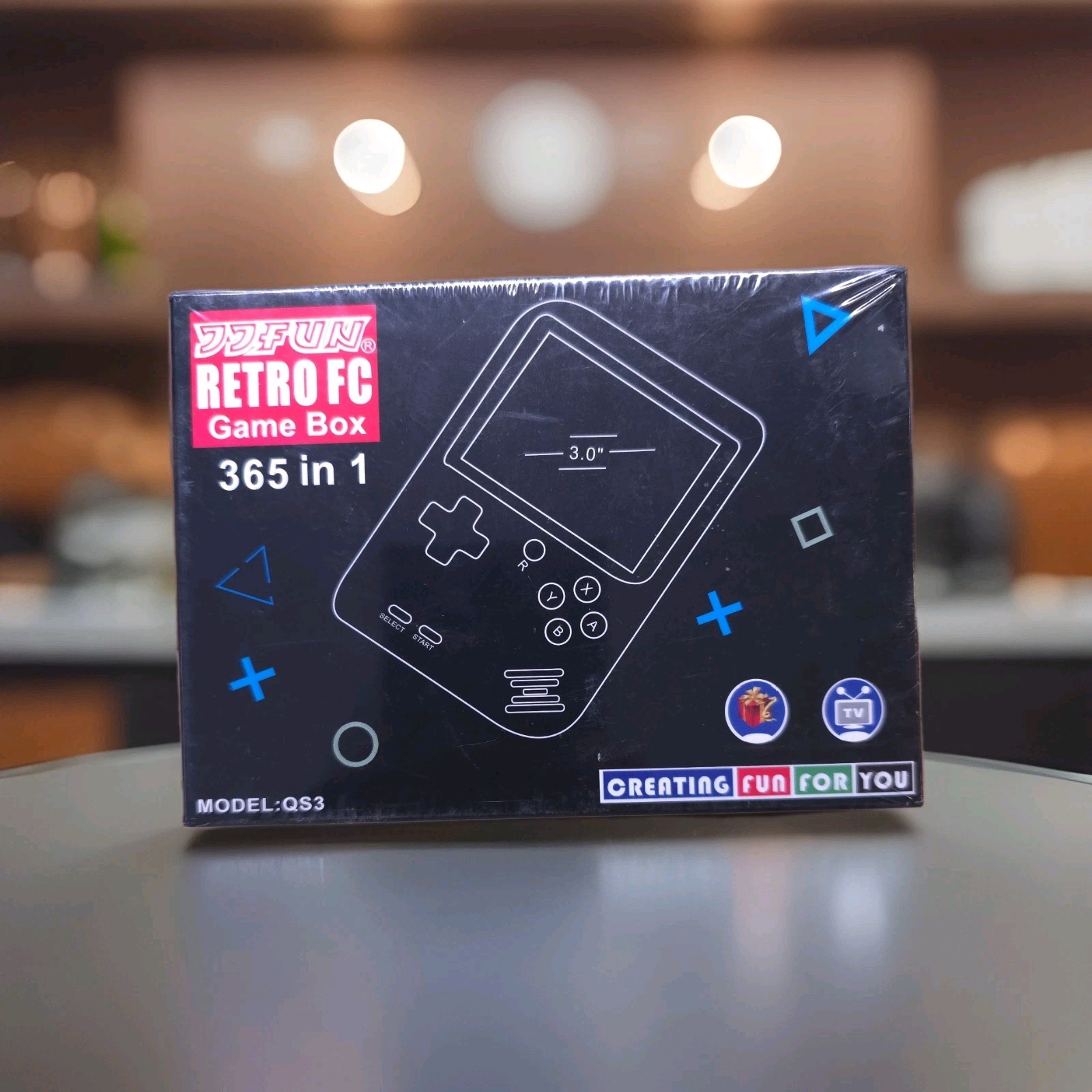 Retro FC Game Console QS3 (365 in 1 Games) Batteries Not Included New In Box