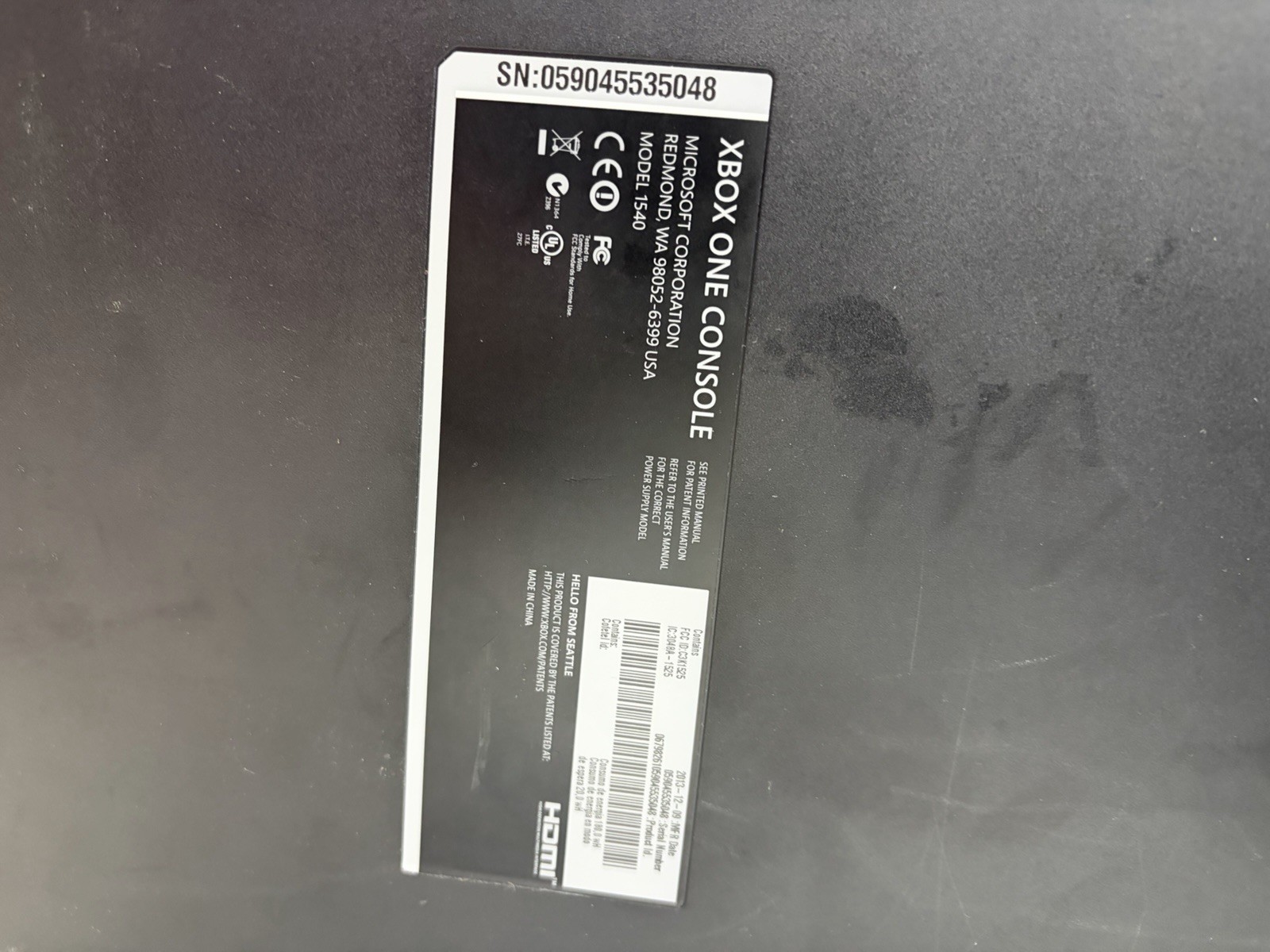 Microsoft Xbox One 500GB Console – Black *FOR PARTS OR REPAIR*