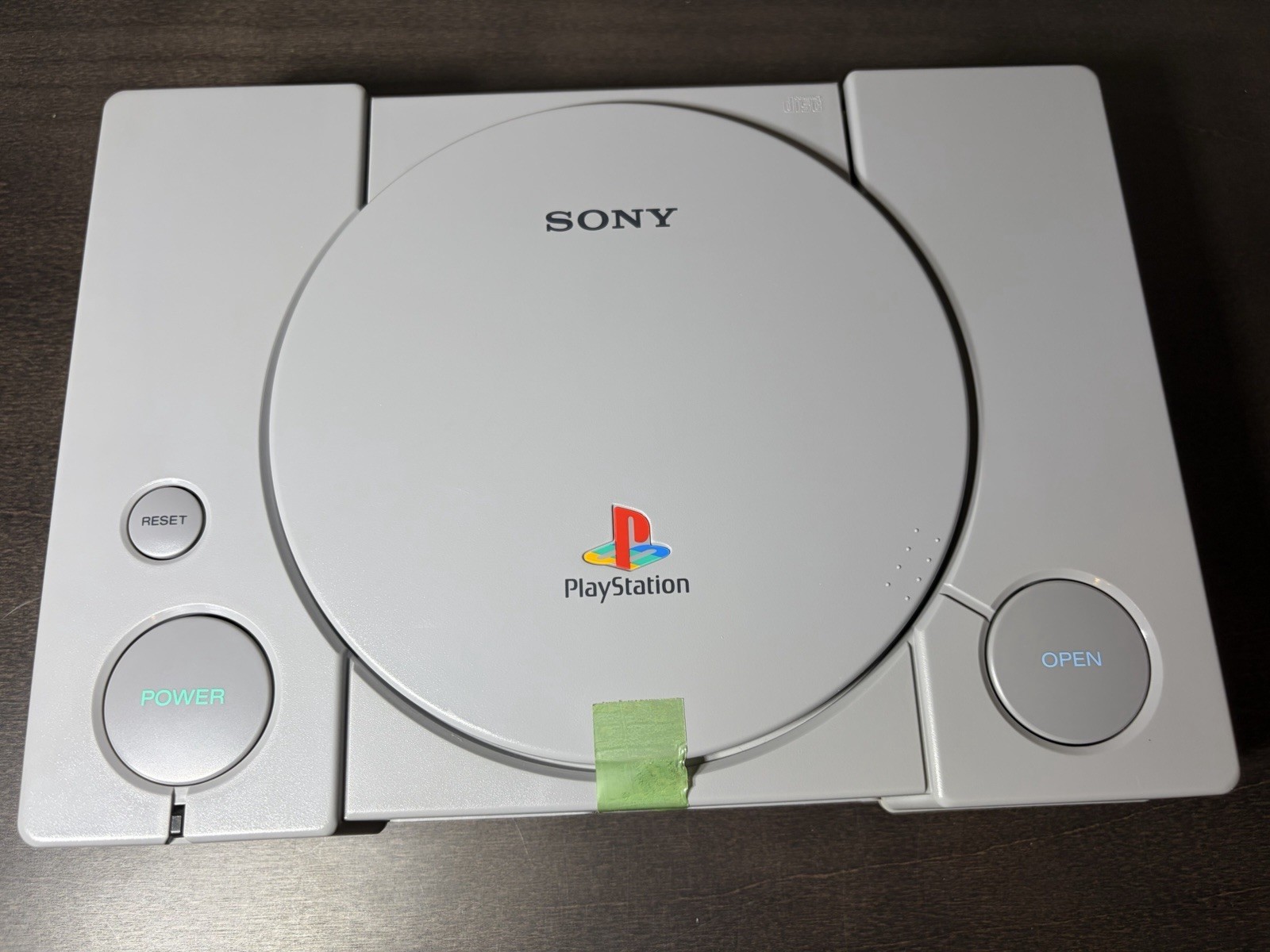 Sony PlayStation PS1 Gray Console SCPH-9001 Complete Green Tape Mint Cond
