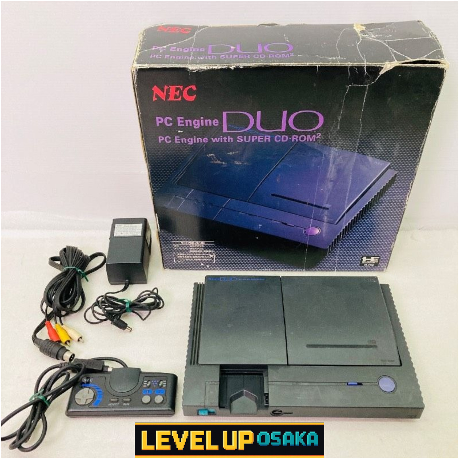 NEC PC Engine Duo PI-TG8 Console Boxed Tested Working HuCARD CD-ROM Japan