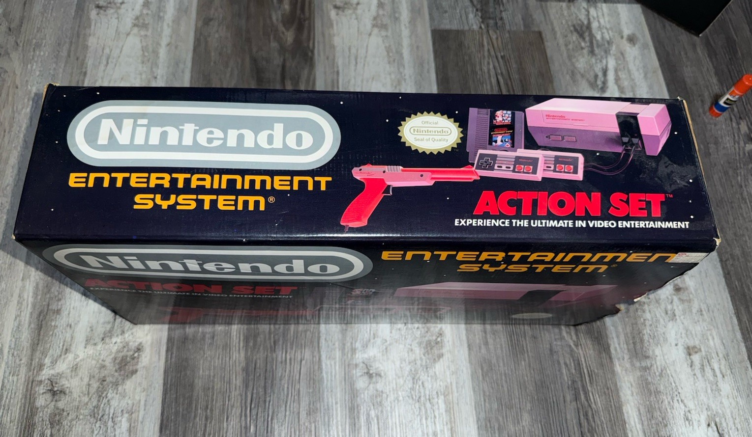 Nintendo NES Action Set System Near Complete In Box CIB Tested With Super Mario