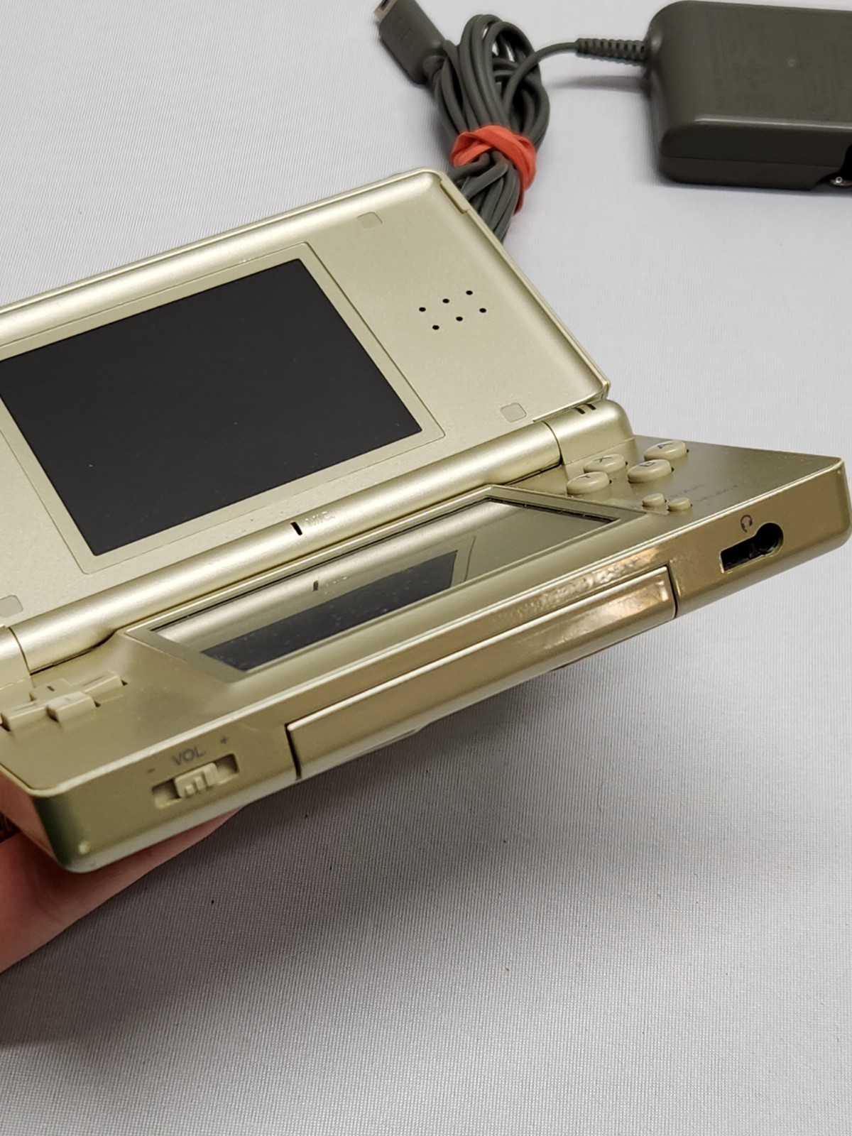 Nintendo DS Lite Gold Zelda Edition Handheld Console w/ Triforce Logo