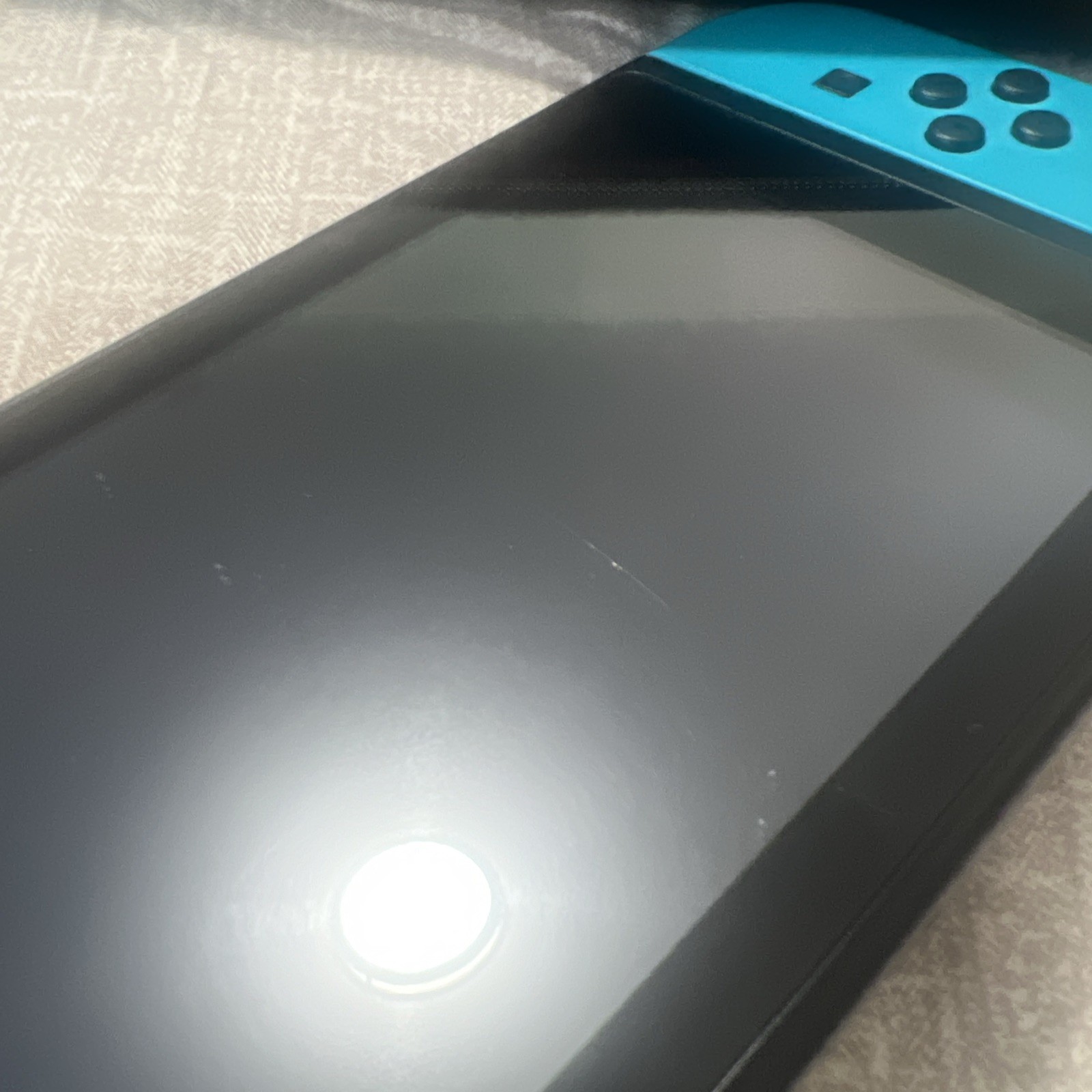 Nintendo Switch with Neon Blue and Neon Red Joy-Con (HAC-001-01) W/ Case