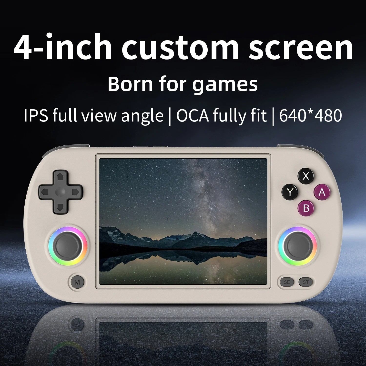 RG40XX H Handheld Game Console 4.0-in 640*480 IPS Screen 3200mAh 64 Bit System