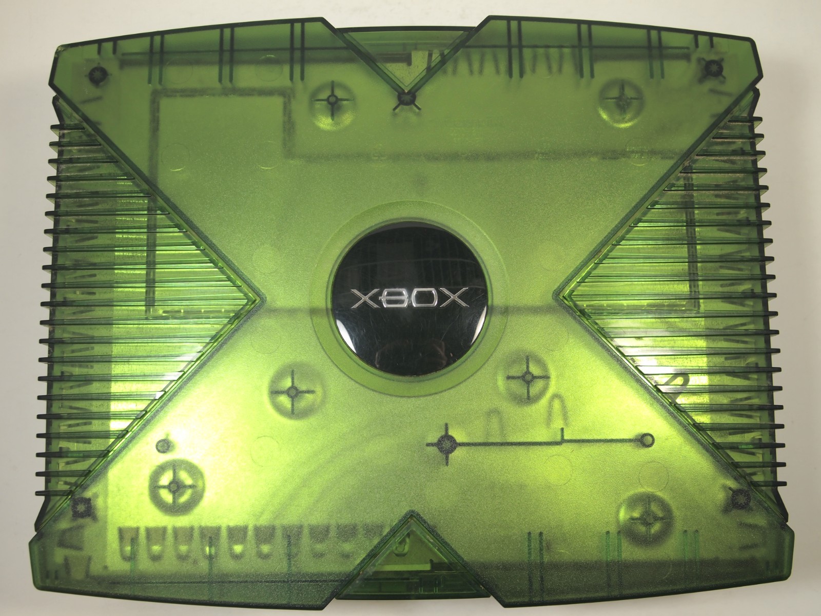 Original Xbox Halo Special Edition Green Console For Parts or Repair