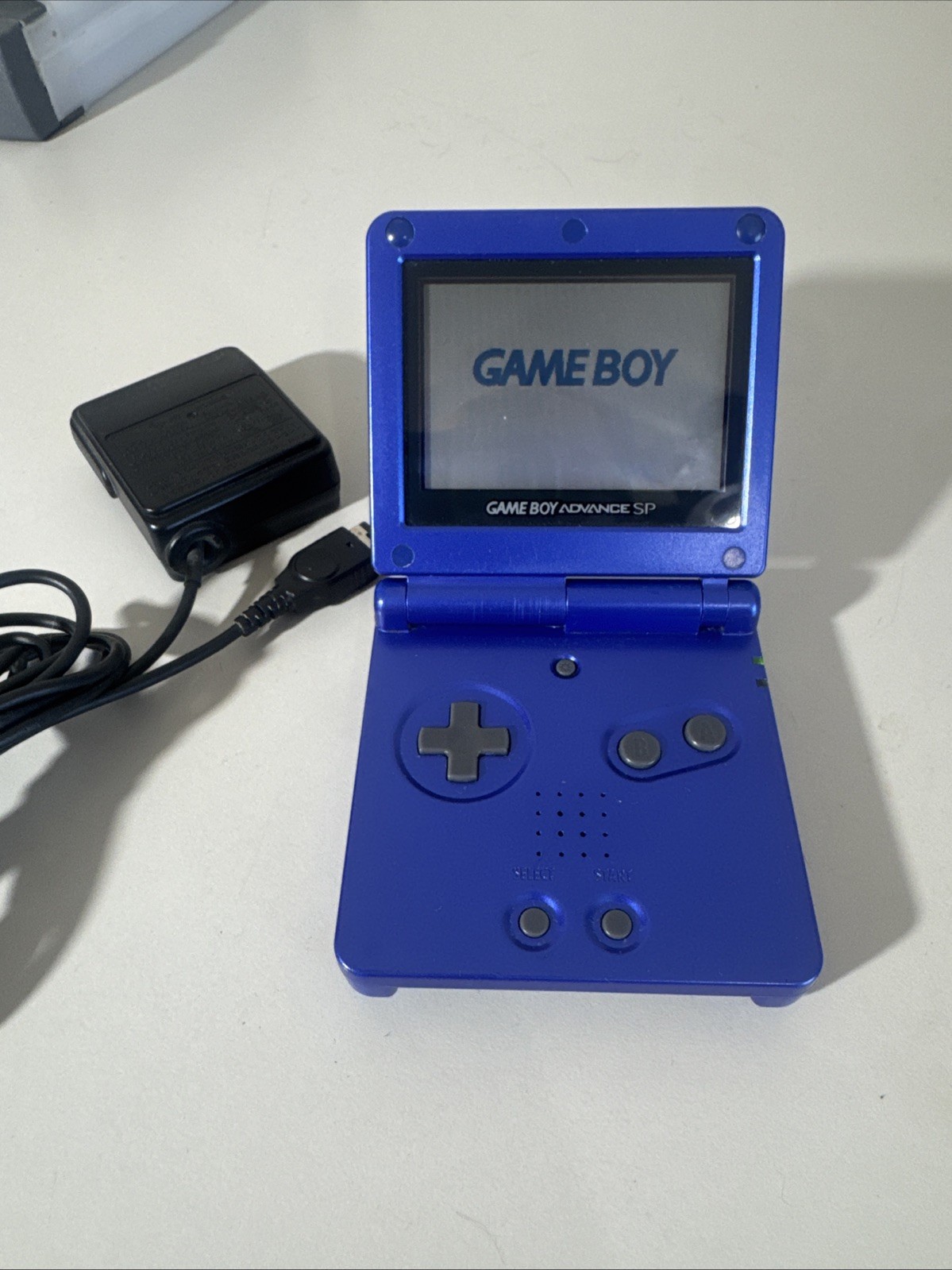 Nintendo Gameboy Advance SP Handheld System Console Blue W/ OG Charger TESTED