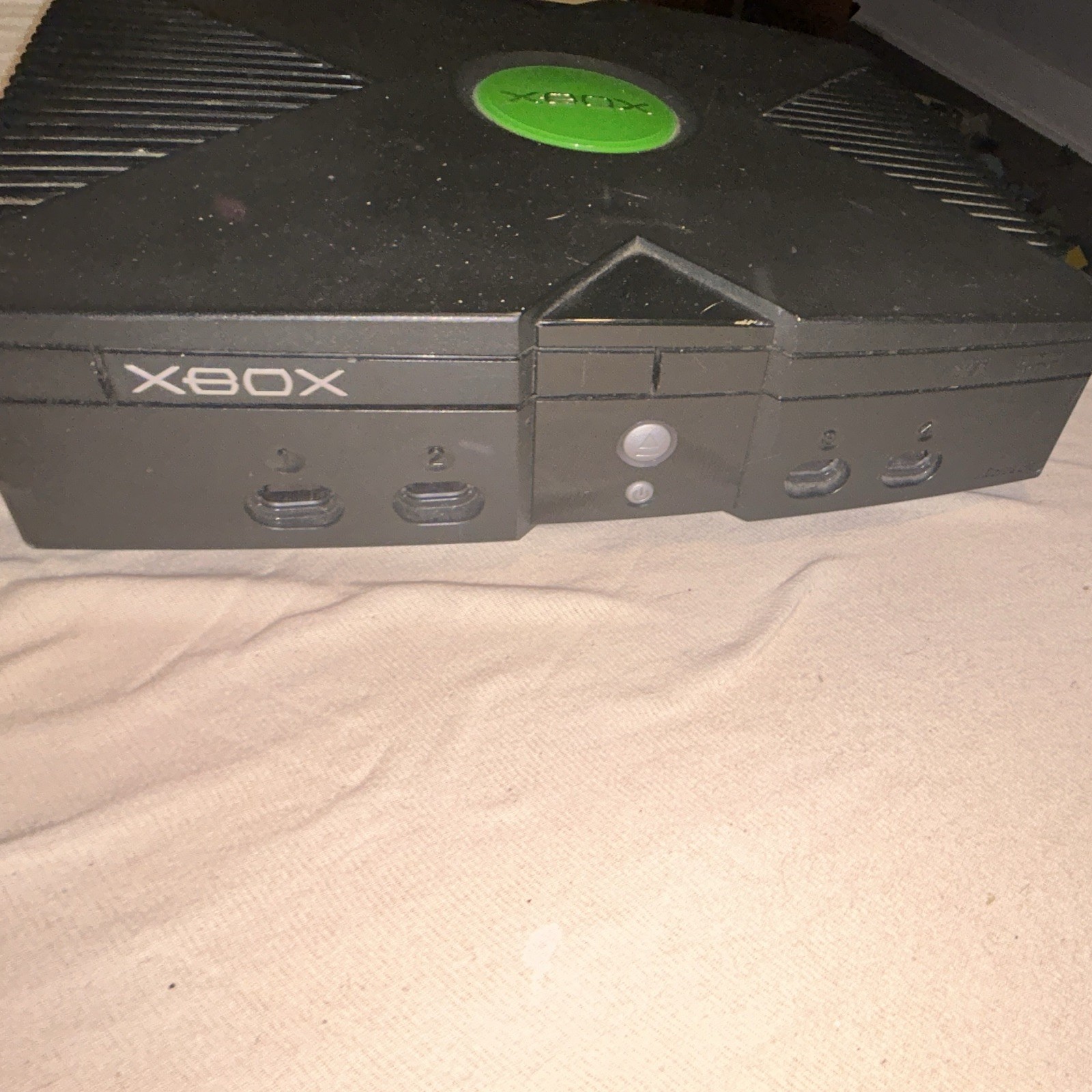 Microsoft Xbox Original Home Console for Xbox Platform Black/Green Ethernet RCA