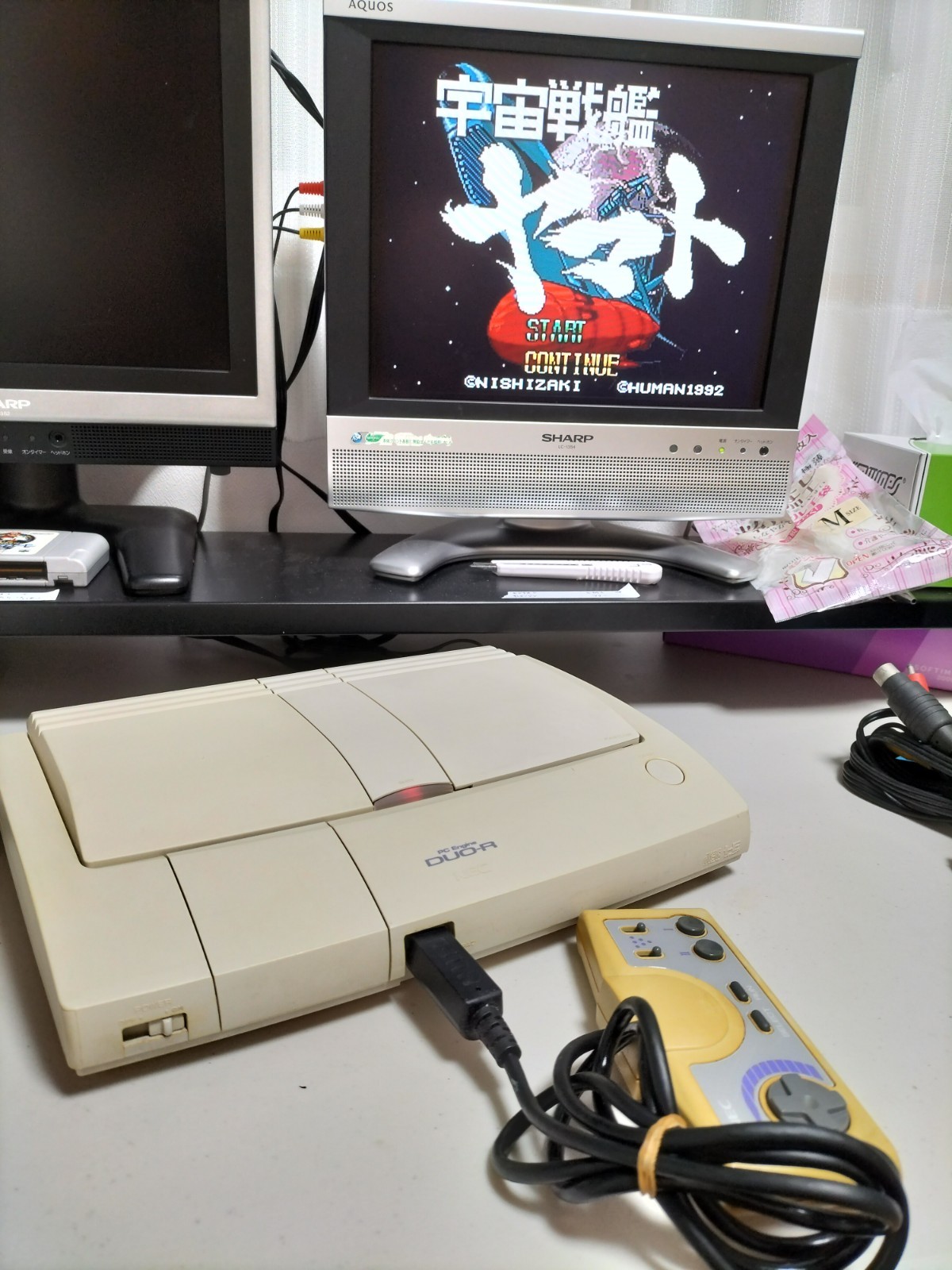 PC Engine DUO-R console PI-TG10 controller CD& Hucard working
