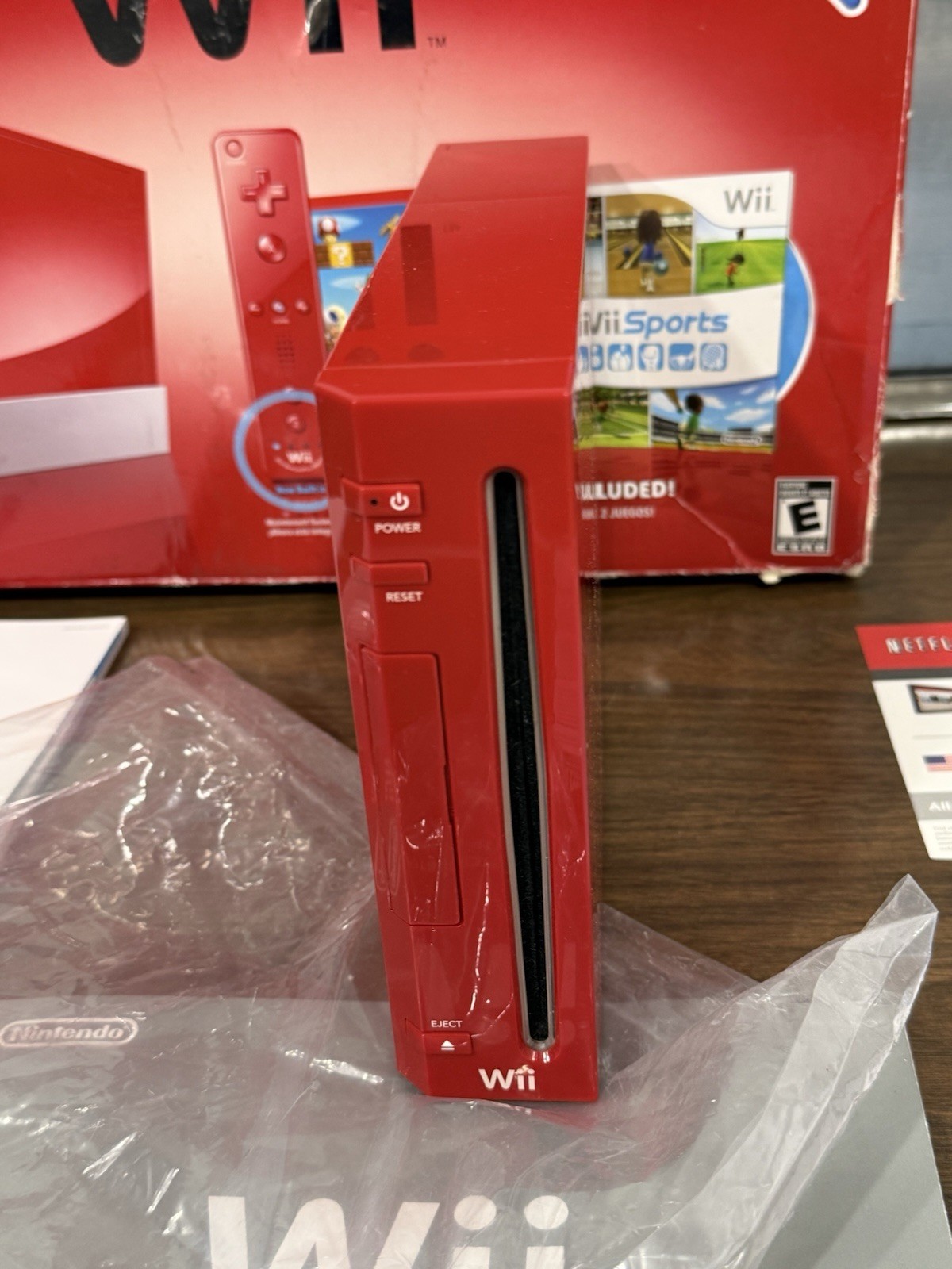 Nintendo Wii Red Console & Box RVL-001 (USA) Super Mario Bros. 25th Anniversary
