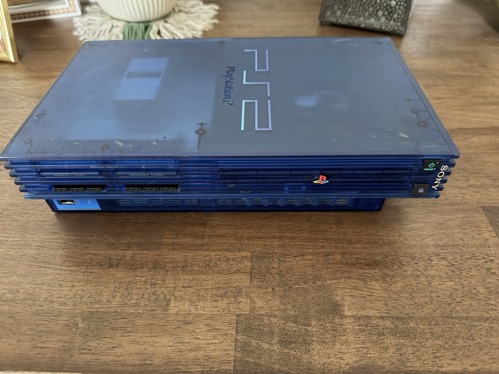 PS2 OCEAN BLUE Console System SCPH-37000 L NTSC-J Playstation 2 From Japan