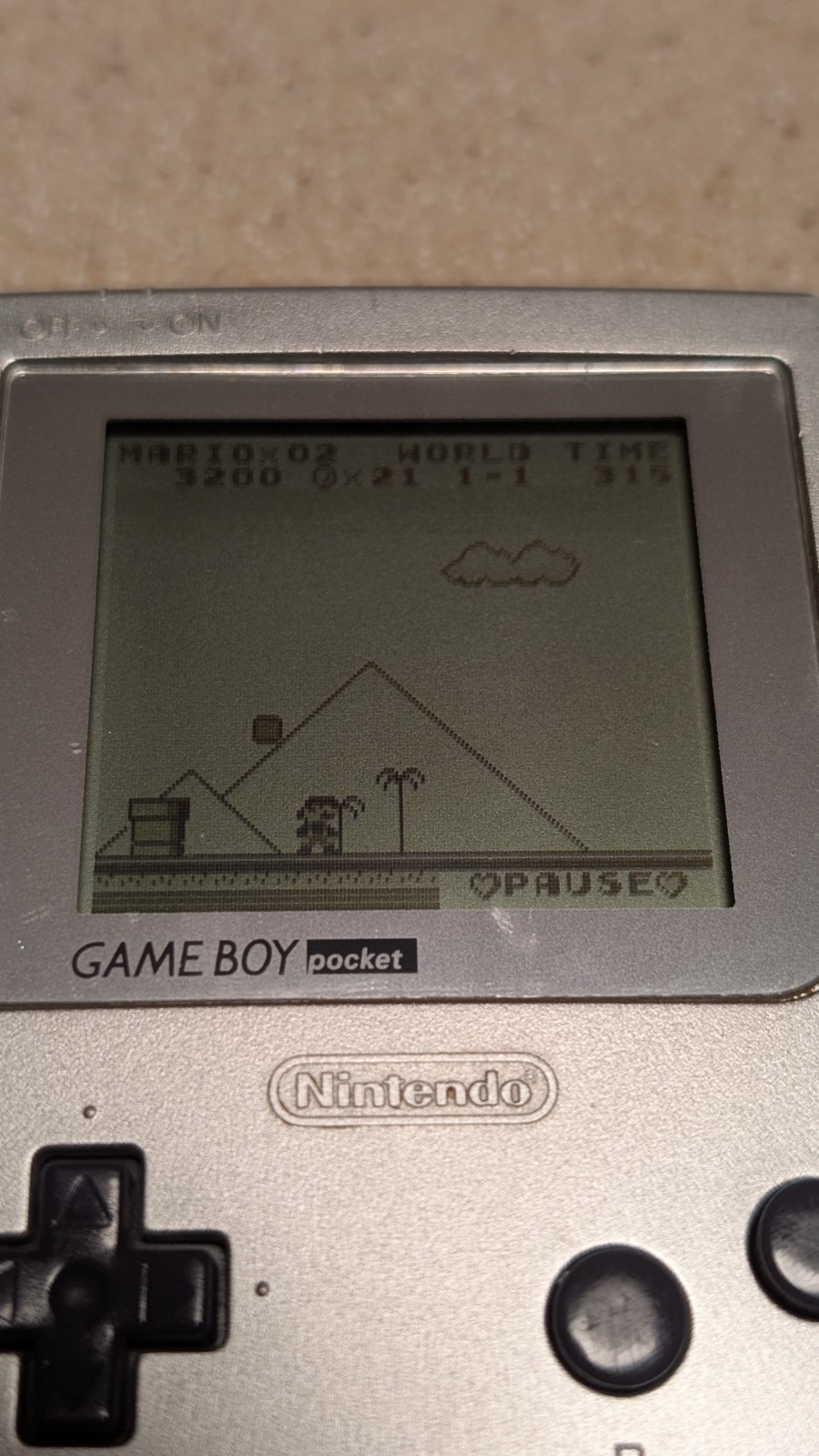 Nintendo Game Boy Pocket Silver Handheld Console System MGB-001 Tested