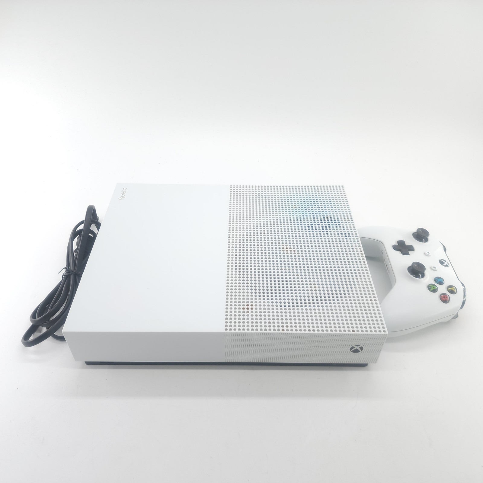 Microsoft Xbox One S 1TB White w/ Faulty controller, Fan makes noise, Fair