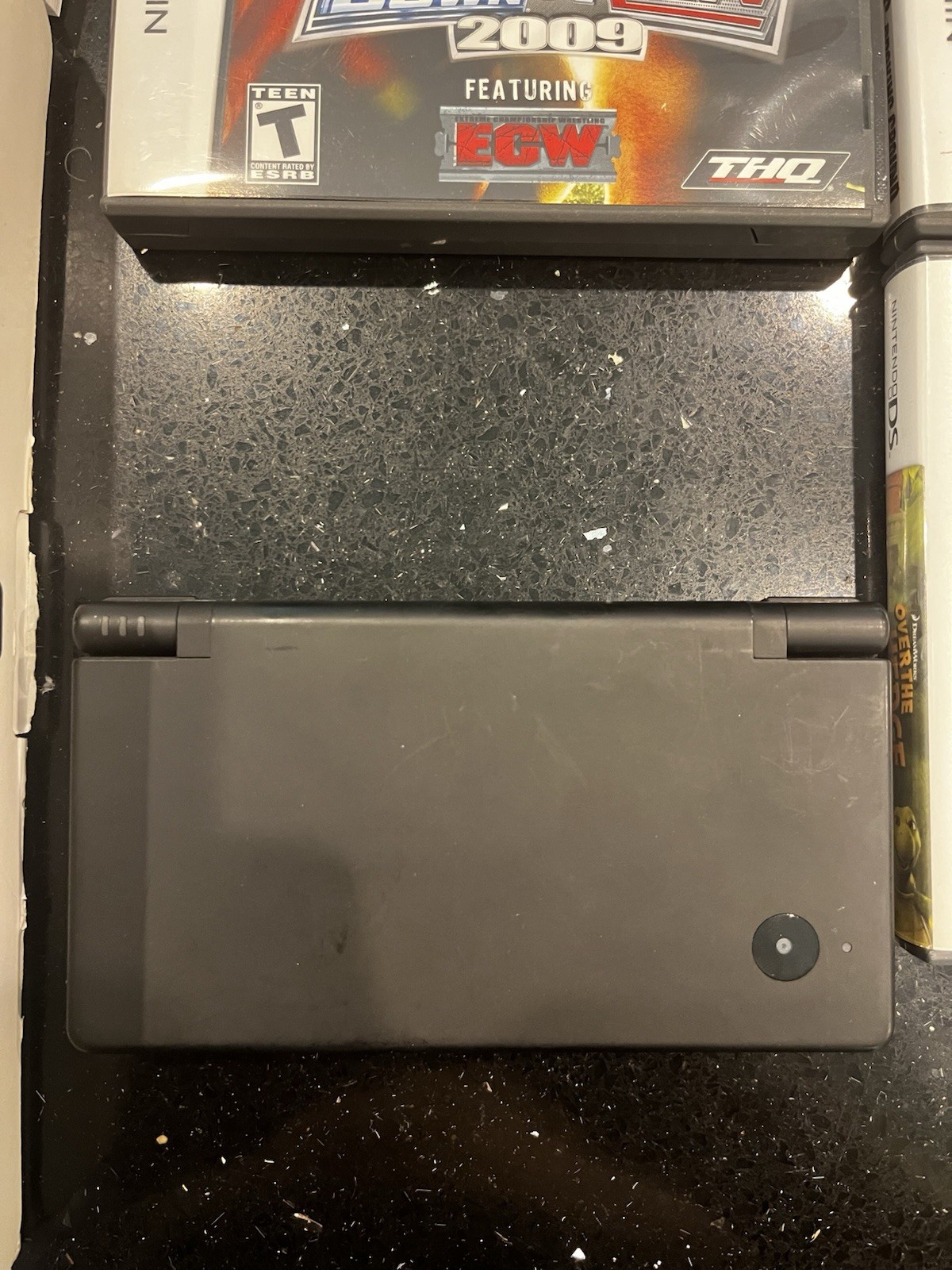 Nintendo DSi (TWL-001) 2008 Black Bundle +5 Games, Box & Nintendo Carrying Case