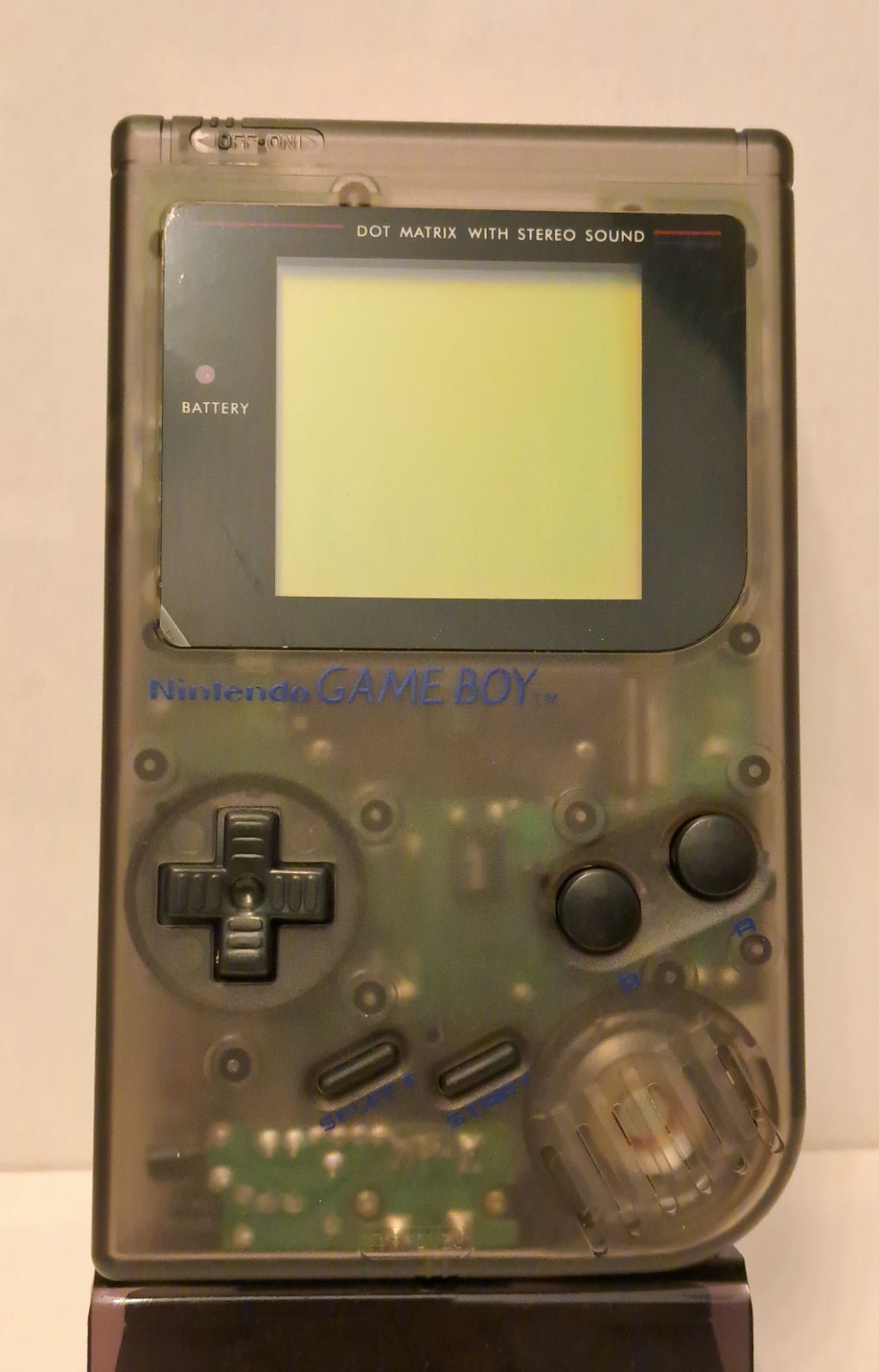 Vintage Nintendo Gameboy DMG Clear BLACK Retro Video Game Console – No Game